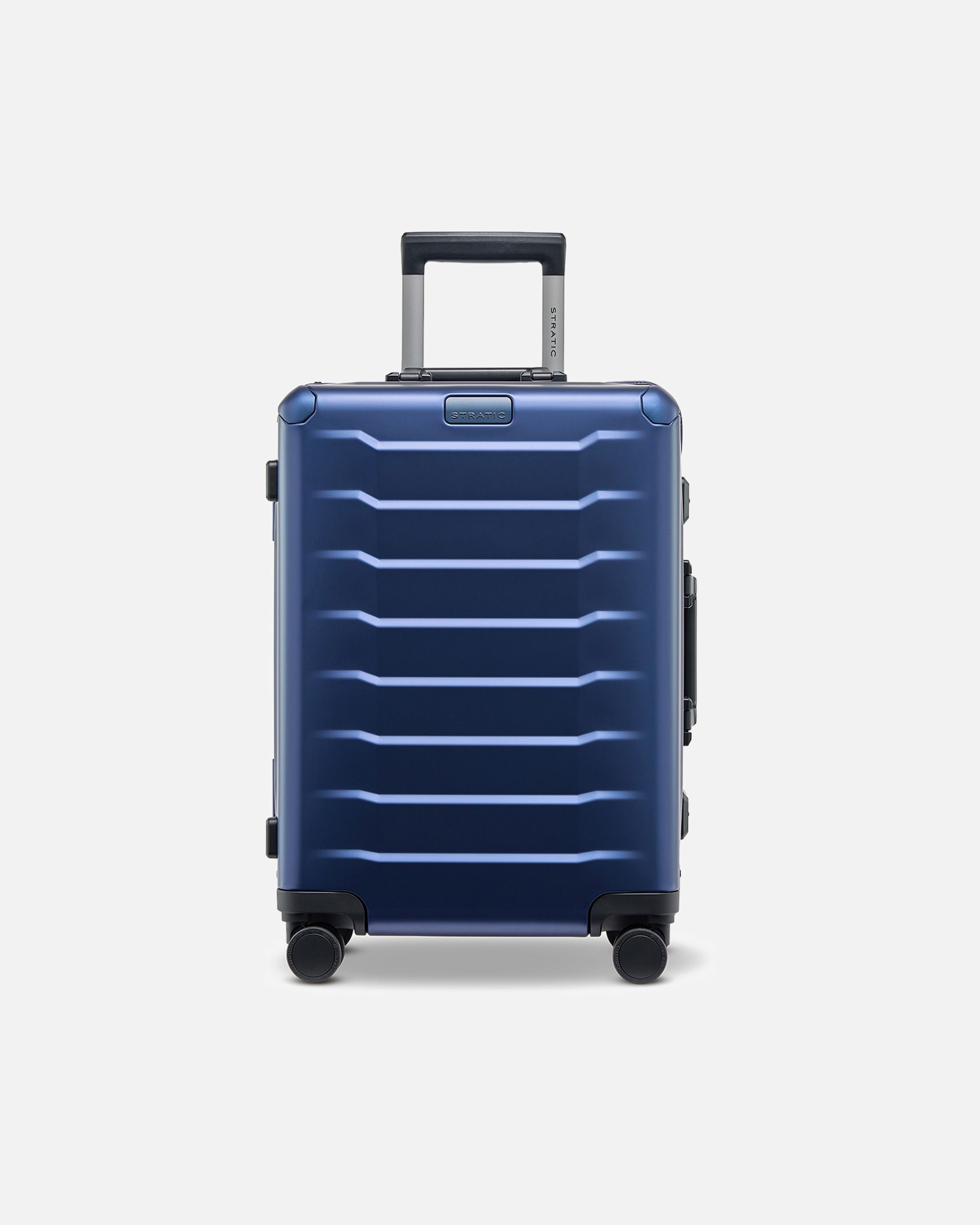 Handgepäckkoffer für Männlich Stratic Phoenix 4-Rollen Kabinentrolley S Aluminium 55 cm blue