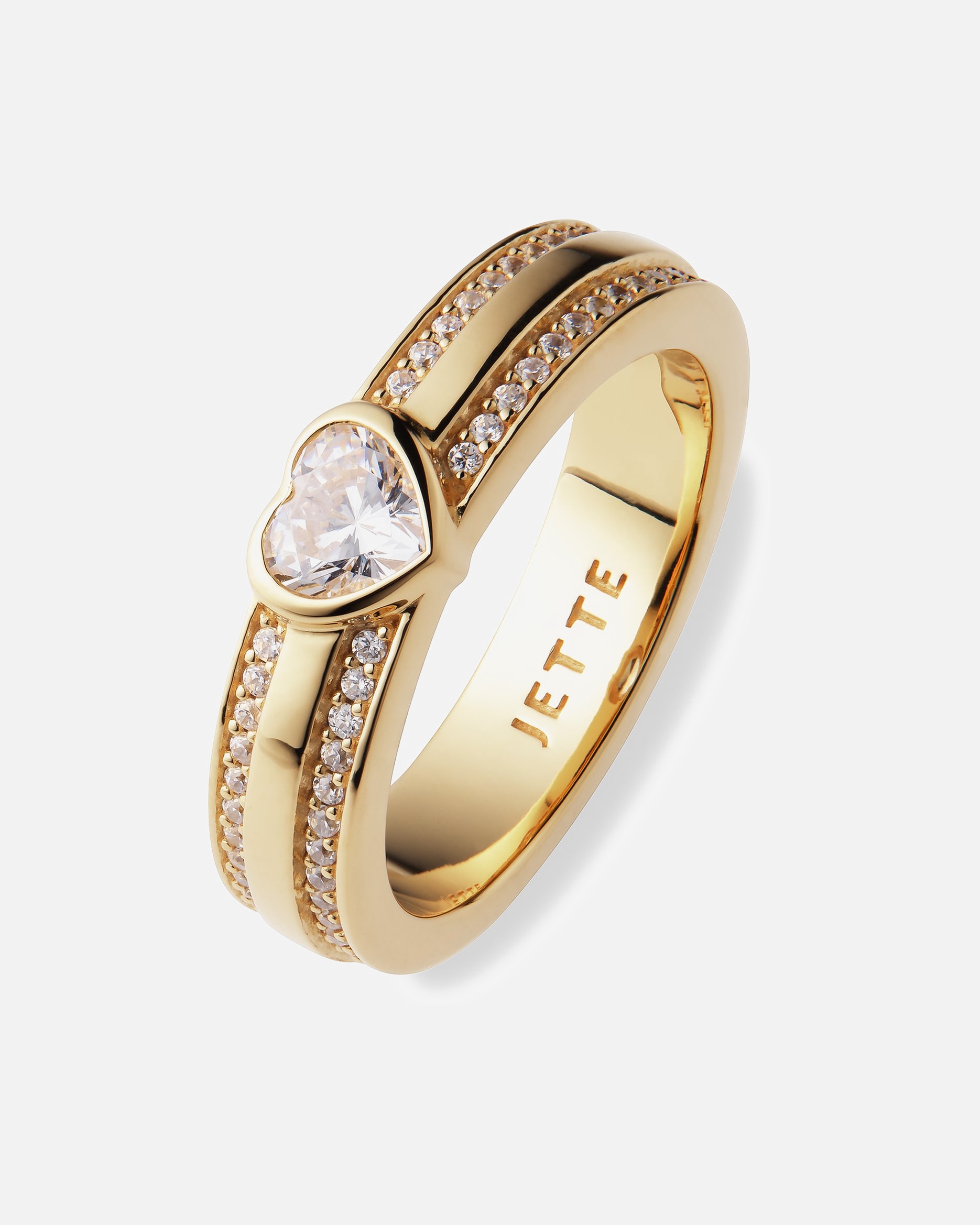 Ring für Weiblich Jette Damenring 925er Silber, recycelt 61