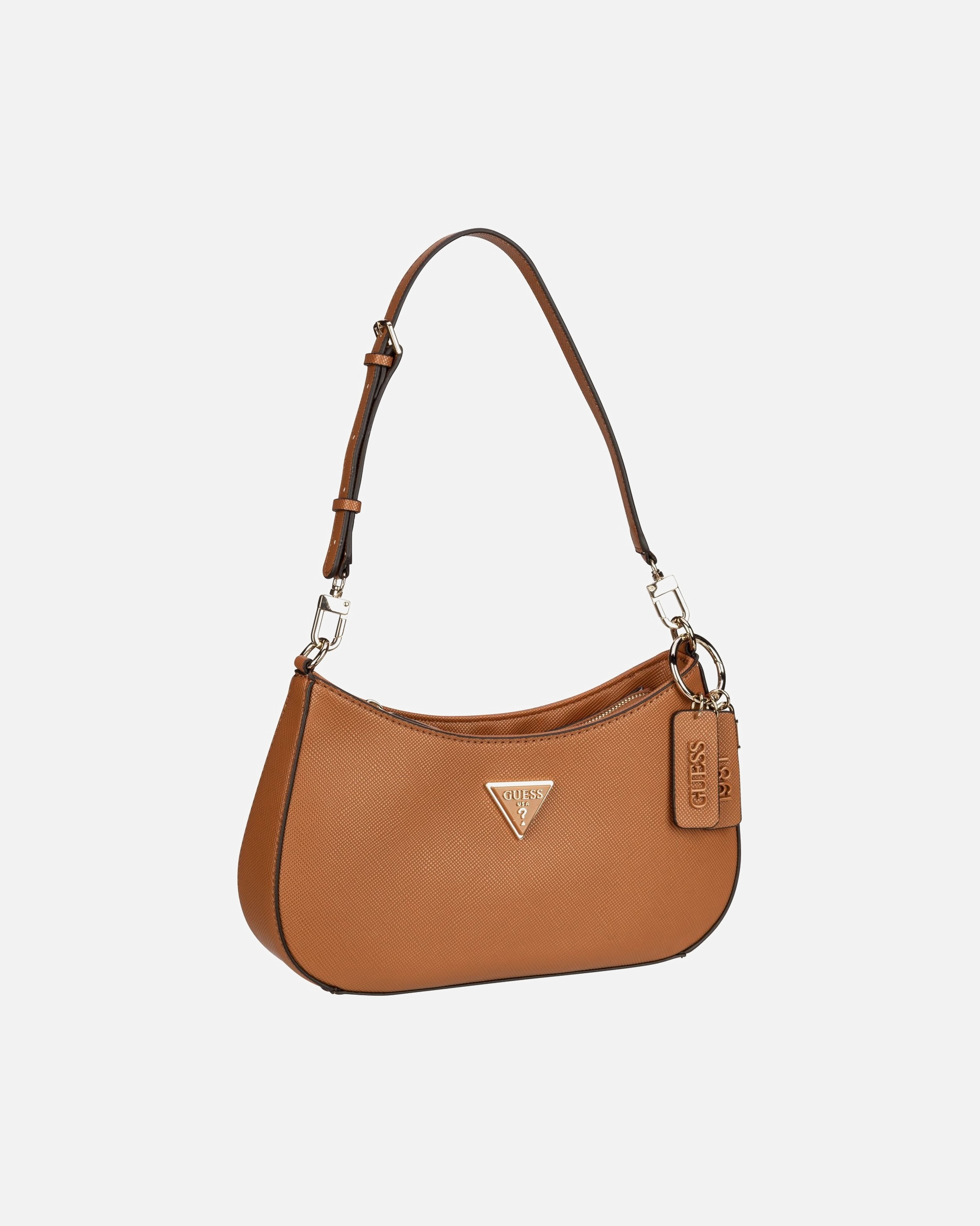 Handtasche für Weiblich Guess Handtasche Noelle II Top Zip SHB Light Cognac