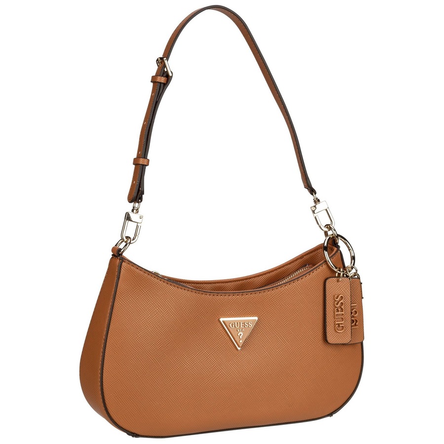 Guess Handtasche Noelle II Top Zip SHB Light Cognac Hellbraun Damen
