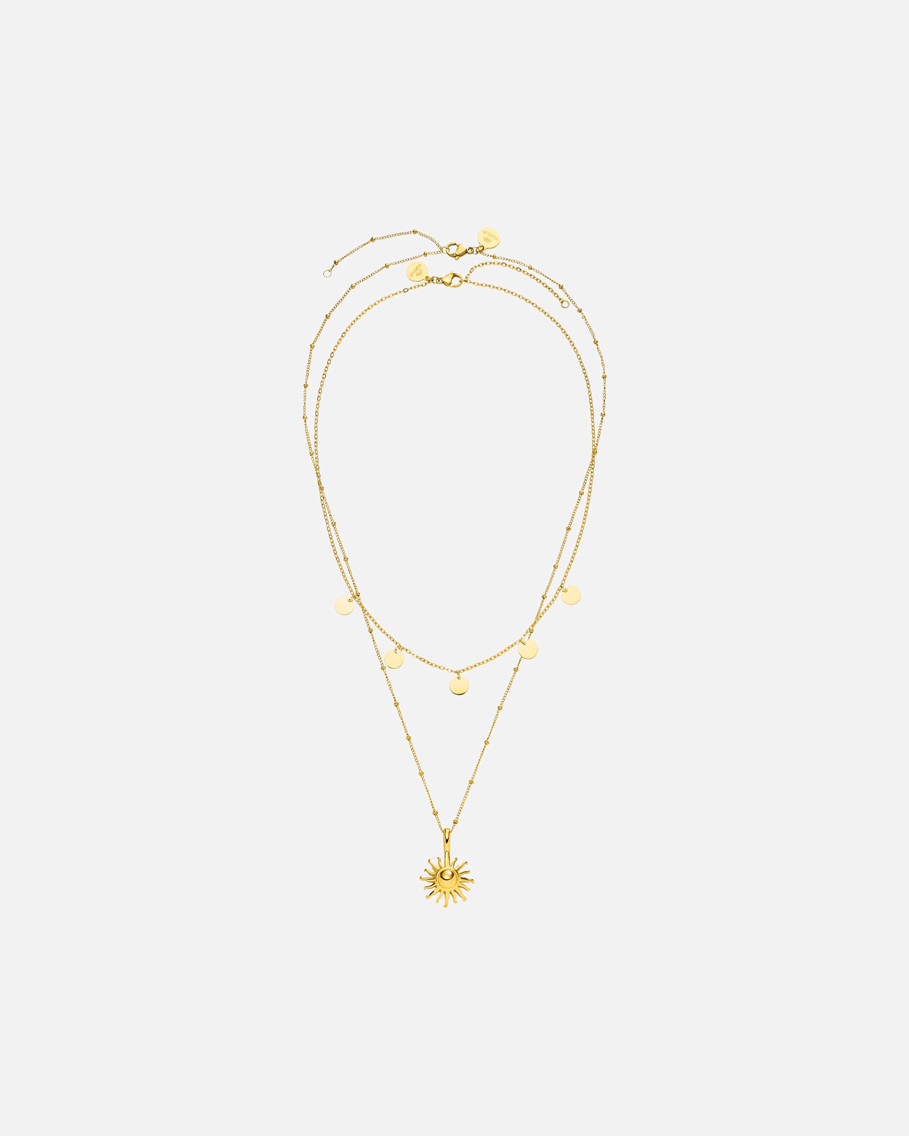 Schmuckset für Unisex Purelei Kailua Halsketten-Set 100% Edelstahl Gold