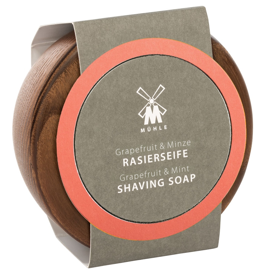 Mühle Rasierseife von MÜHLE, in Holzschale Grapefruit & Mint 65 ml Herren