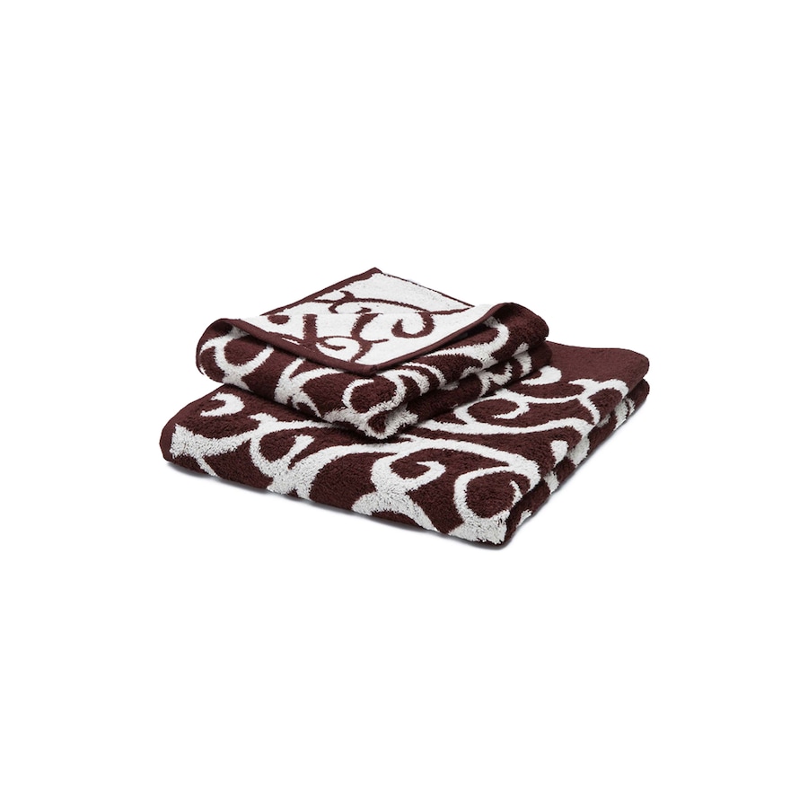 grace grand spa Handtuch Akanthus mit modernem Muster braun