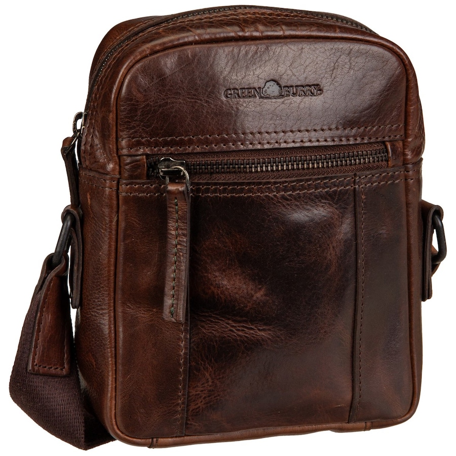 Greenburry Umhängetasche Newport Travel Umhänger Small Coffee Braun