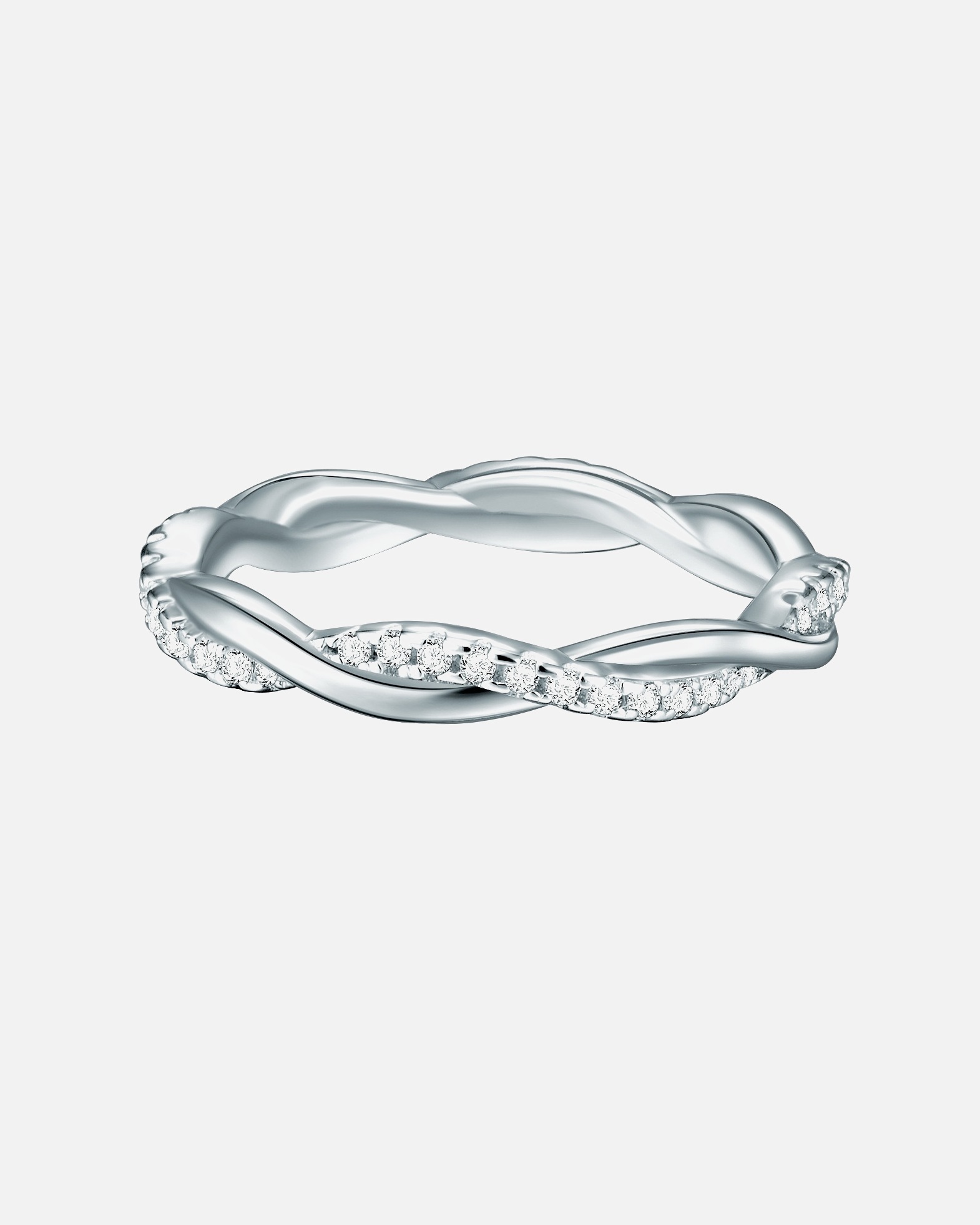 Ring für Weiblich Trilani Ring aus Sterling Silber in silber mit Zirkonia 47