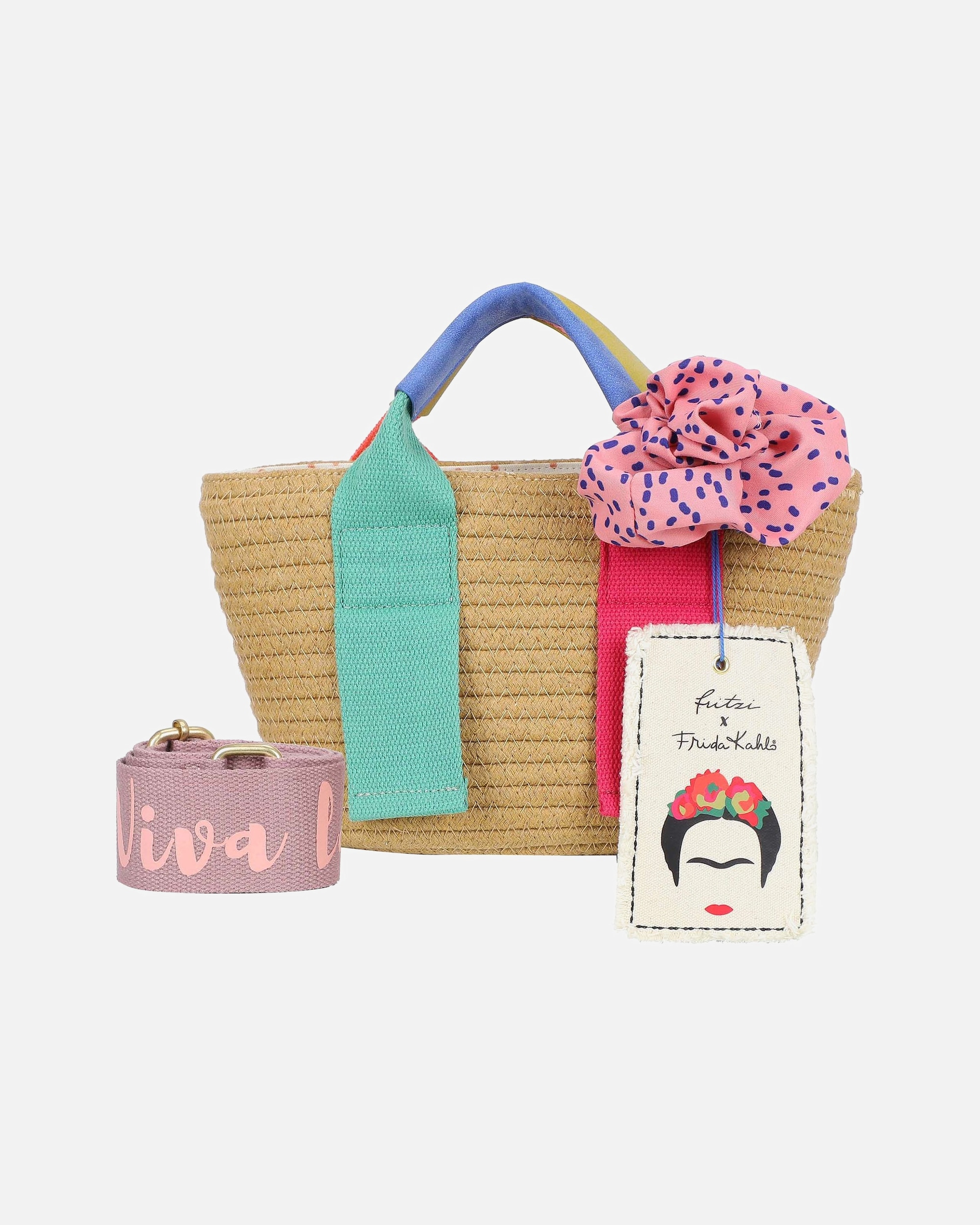 Tasche für Weiblich Fritzi aus Preußen Fritzi x Frida Kahlo Limited Henkeltasche braun
