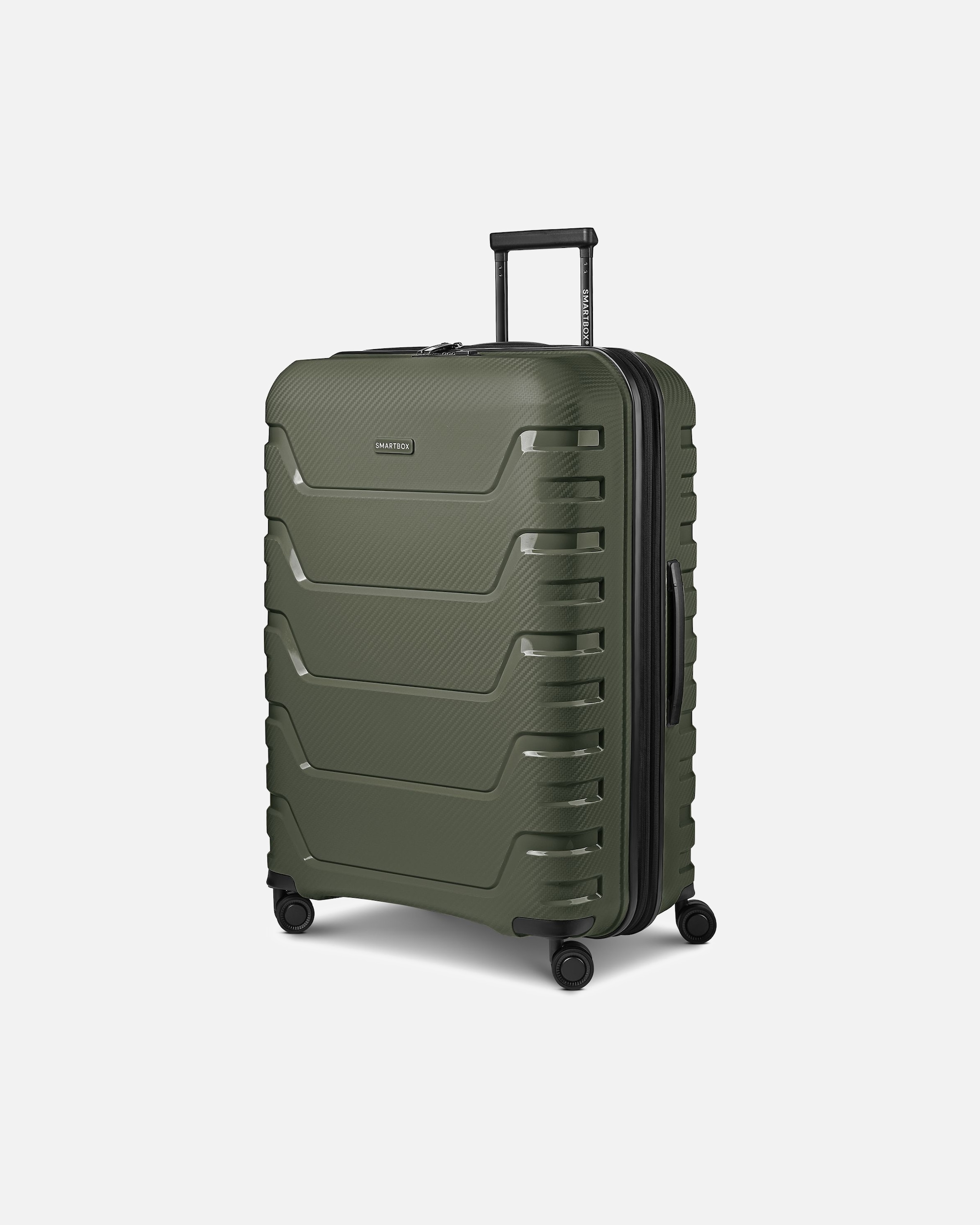 Trolley für Männlich Smartbox Default Brand Line Edition 01 4 Rollen Trolley 76 cm mit Dehnfalte olive