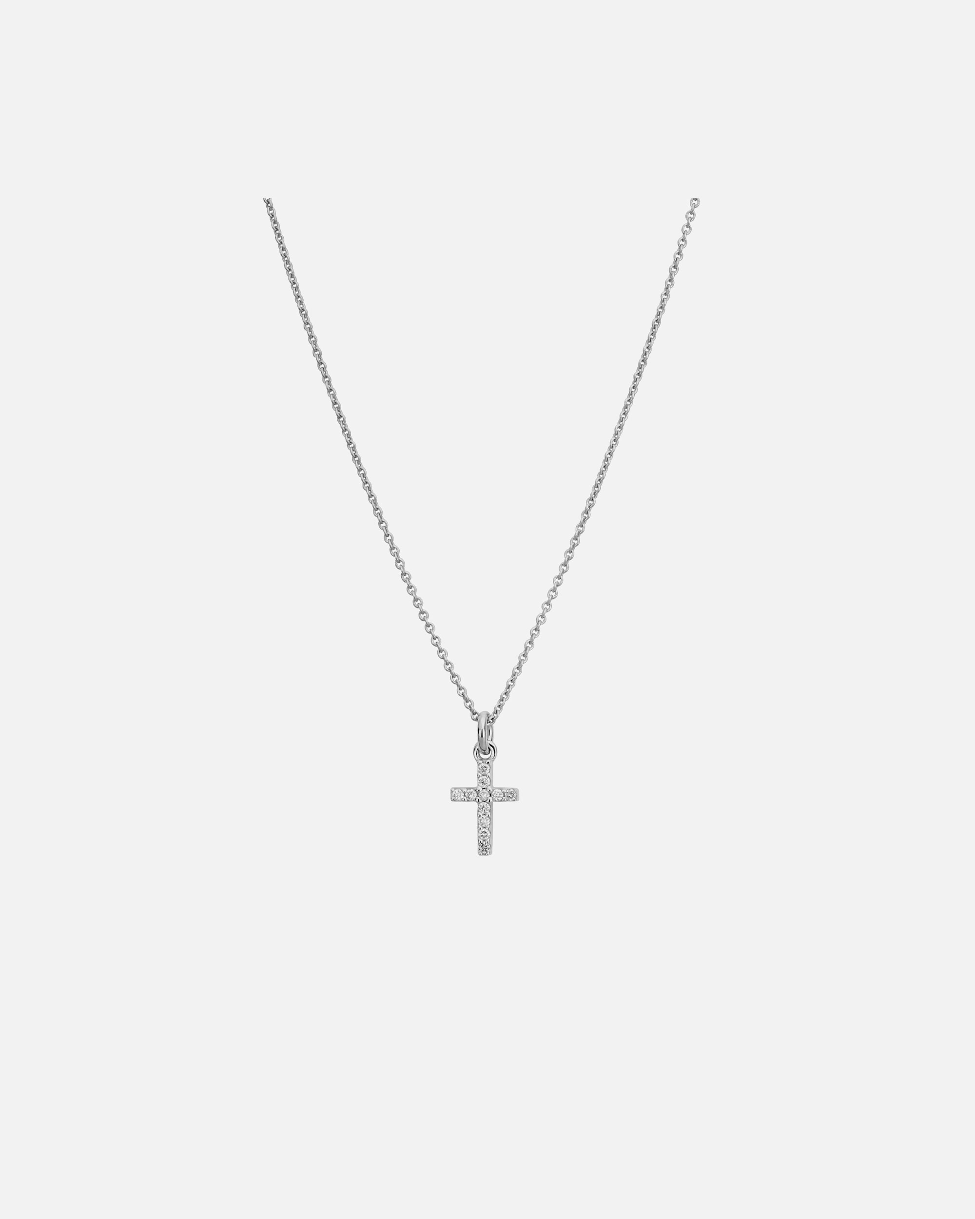 Halskette für Weiblich Lyomi Default Brand Line Anhänger mit Kette 585/- Gold Diamant Lab Grown weiß 0,09ct. 45,0cm