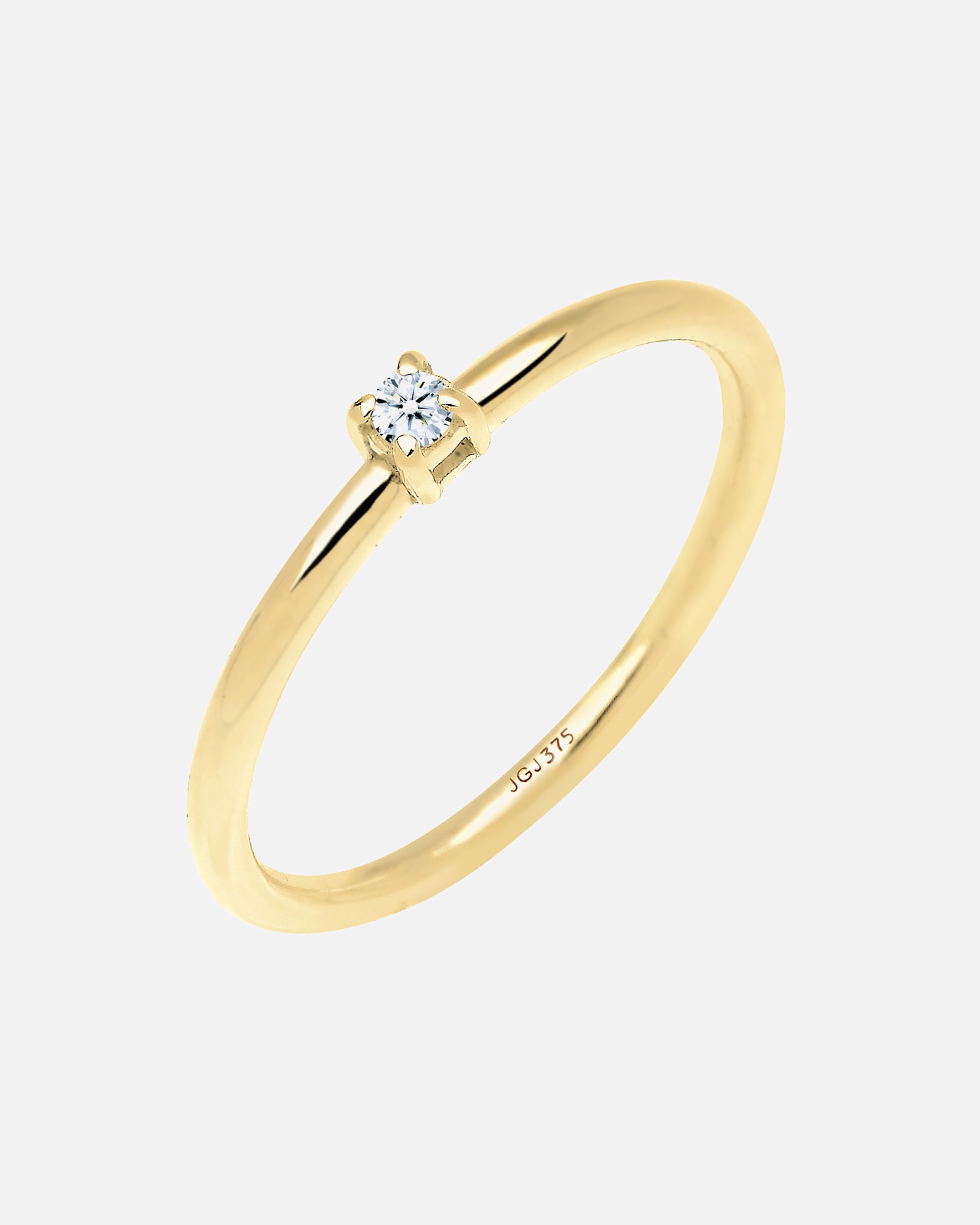 Ring für Weiblich Elli DIAMONDS Verlobungsring Diamant 0.03 ct. 375 Gelbgold 54