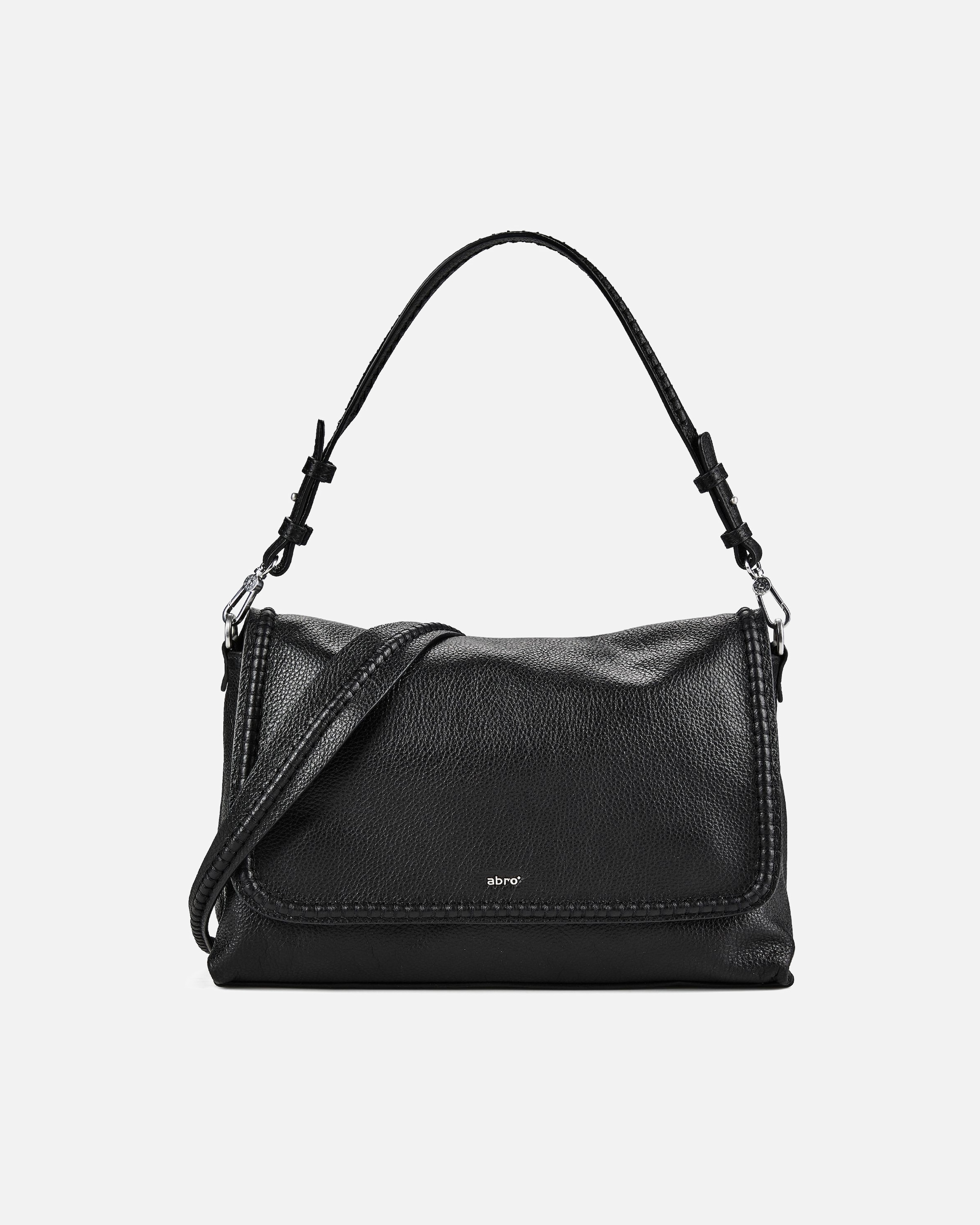 Tasche für Weiblich abro Signature Schultertasche black-nickel