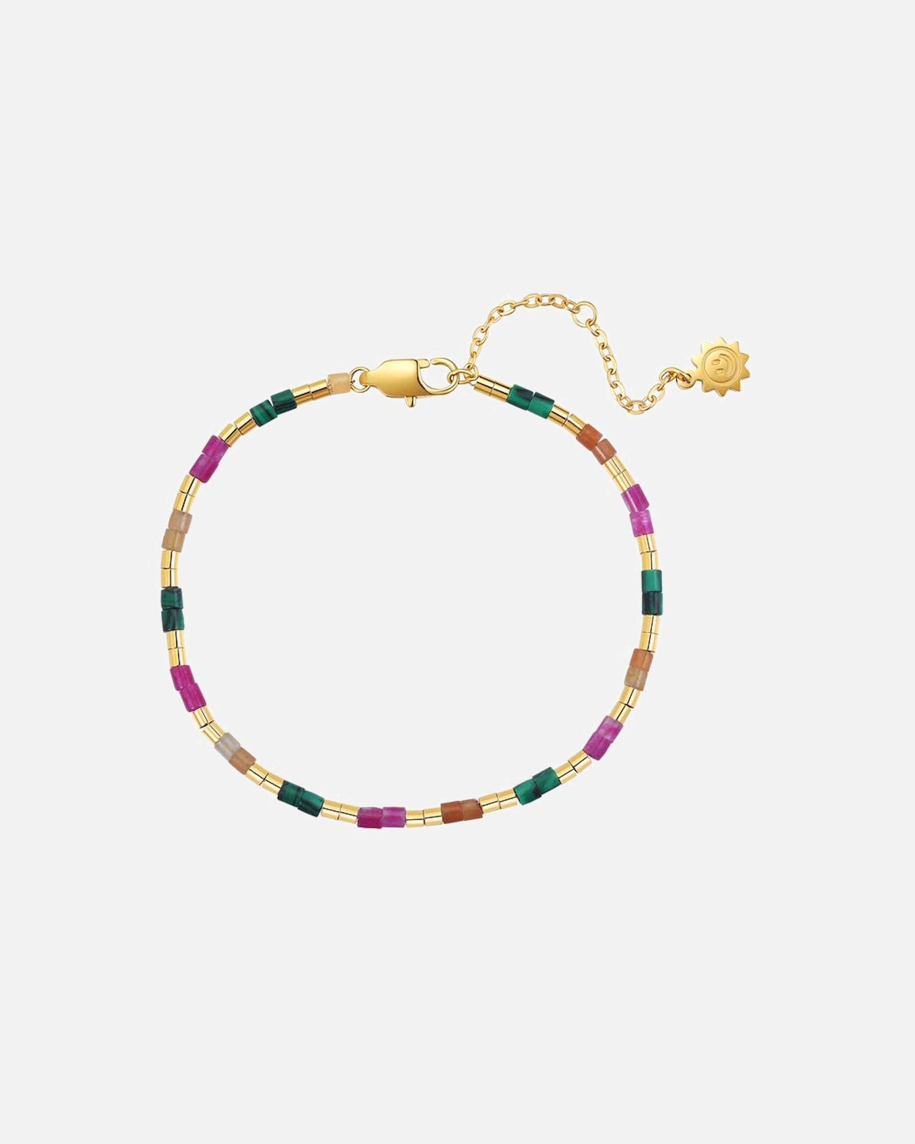 Armband für Weiblich Hey Happiness Default Brand Line Candy Perlen Armband – Edelstahl Armband – wasserfest Gold