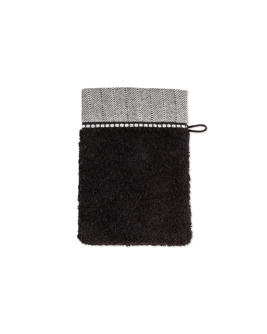 Möve Duschtuch Brooklyn black Schwarz