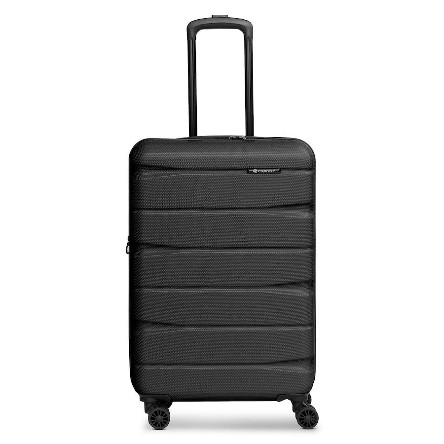 Franky Munich 4.0 4-Rollen Trolley M 66 cm mit Dehnfalte black dull Schwarz Herren