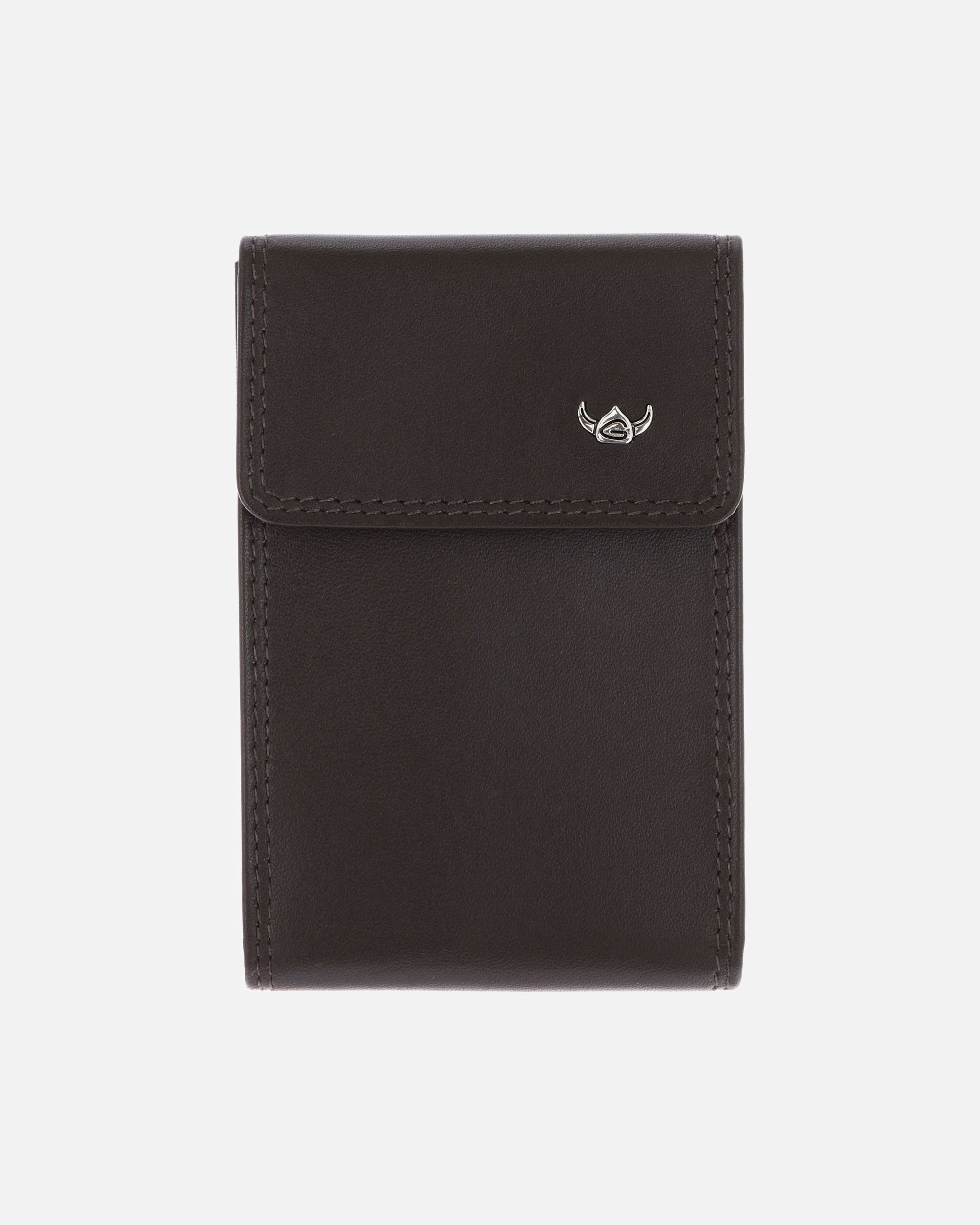 Etui für Männlich Golden Head Polo Kreditkartenetui dunkelbraun