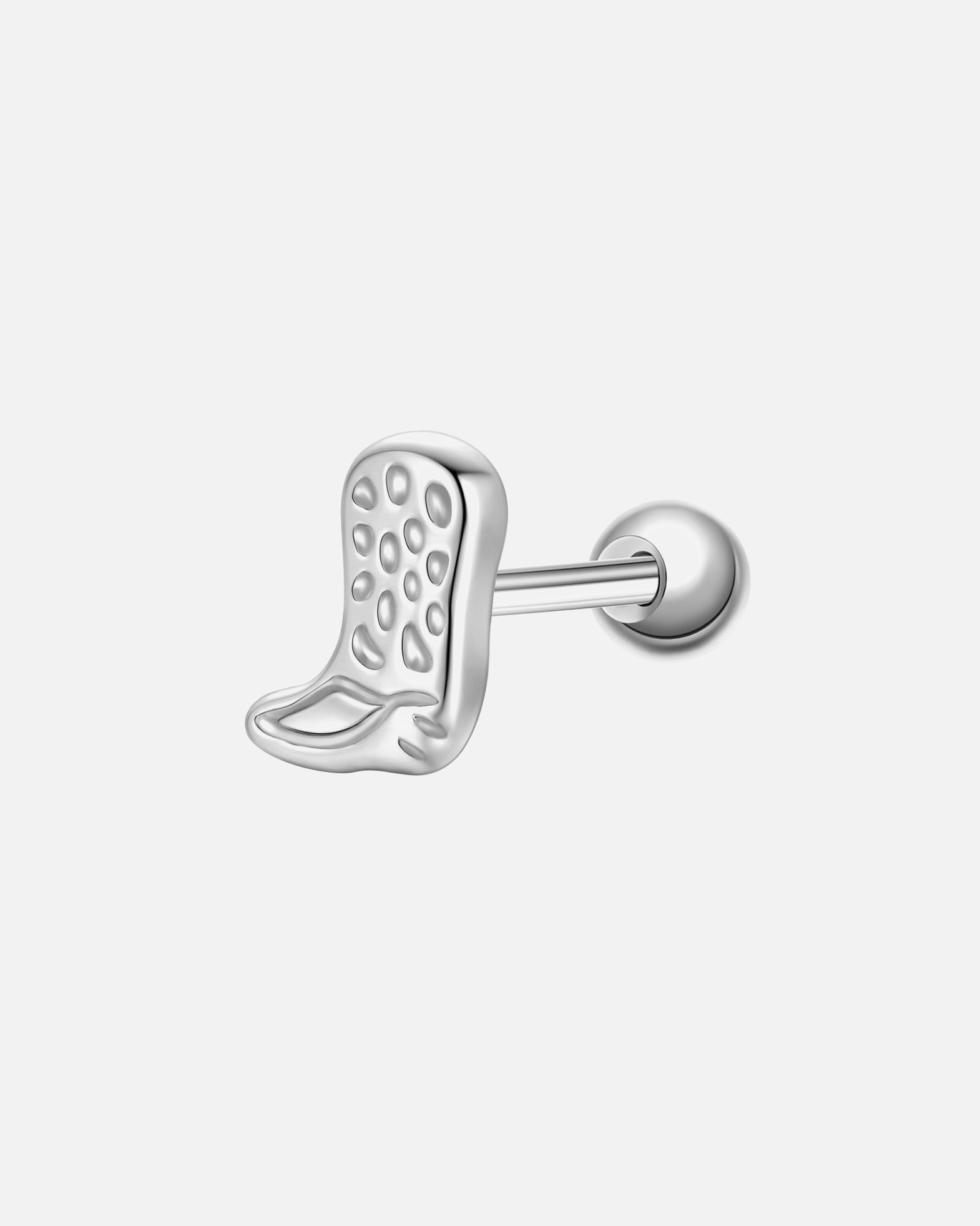 Ohrringe für Weiblich Glanzstücke München Piercing Cowboystiefel aus Sterling Silber in silber 5,8 mm