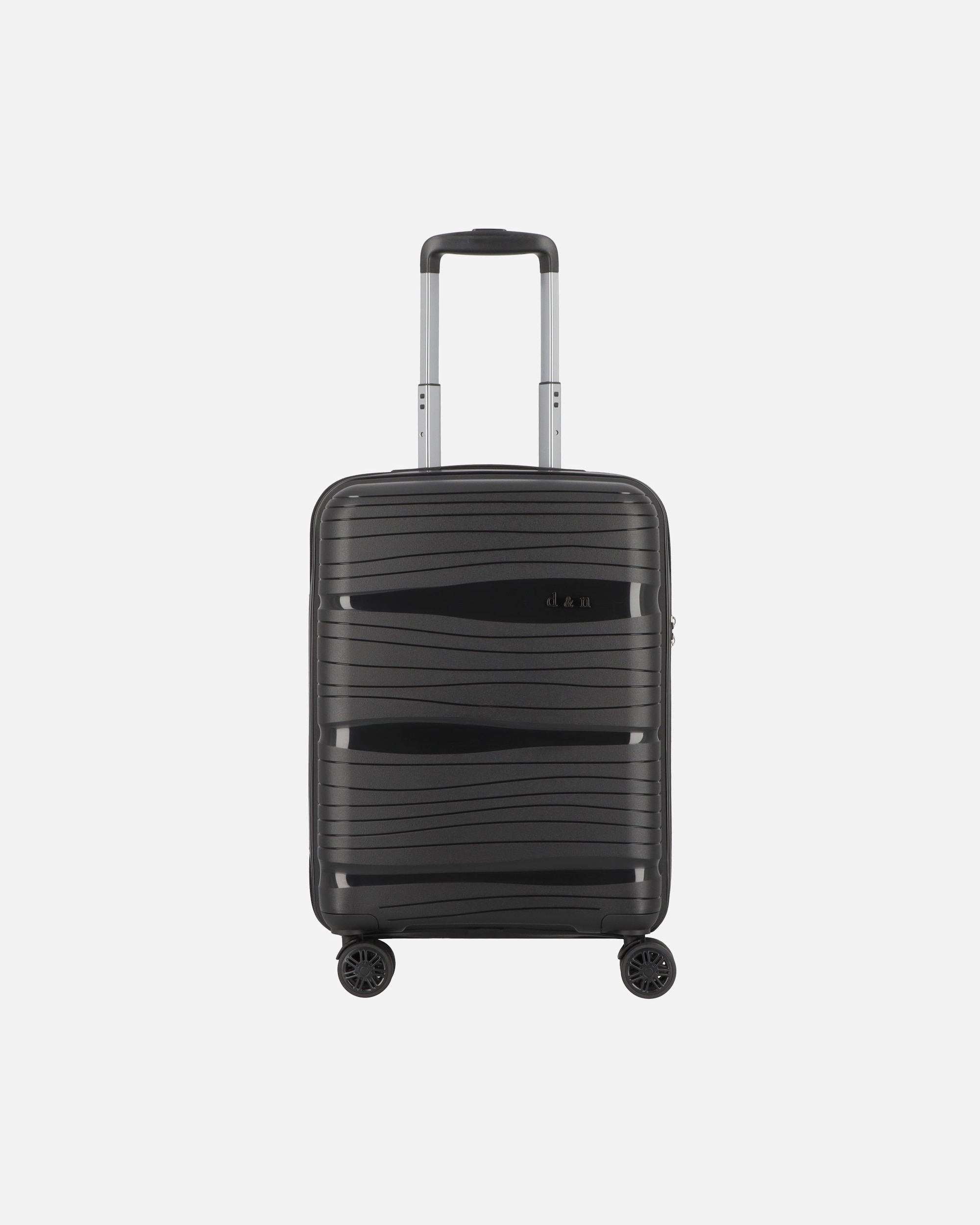 Handgepäckkoffer für Männlich d & n Travel Line 4300 4 Rollen Kabinentrolley S 55 cm schwarz