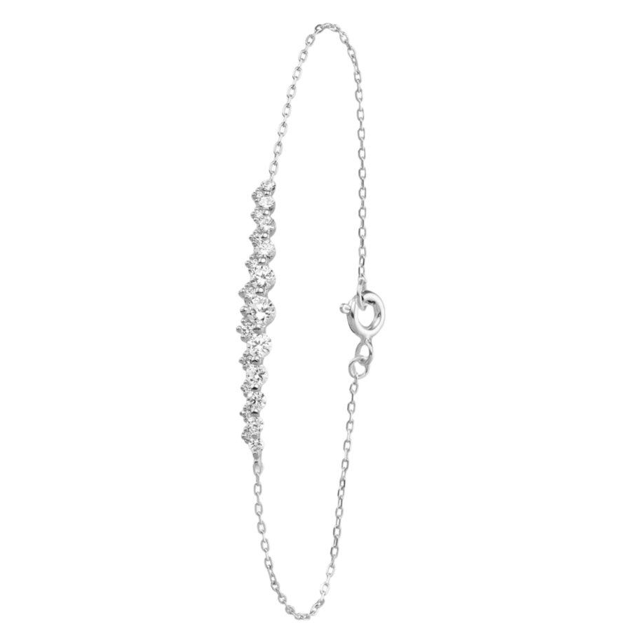 Lucardi Armband 925 Silber - 19.0 Damen