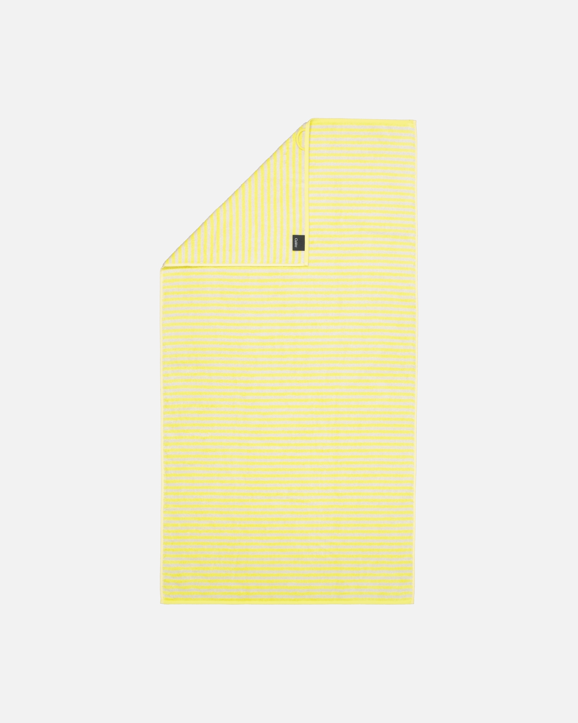 Handtuch für Unisex Cawö Cawö Handtücher Campus Ringel 955 lemon - 57 Duschtuch 70x140 cm