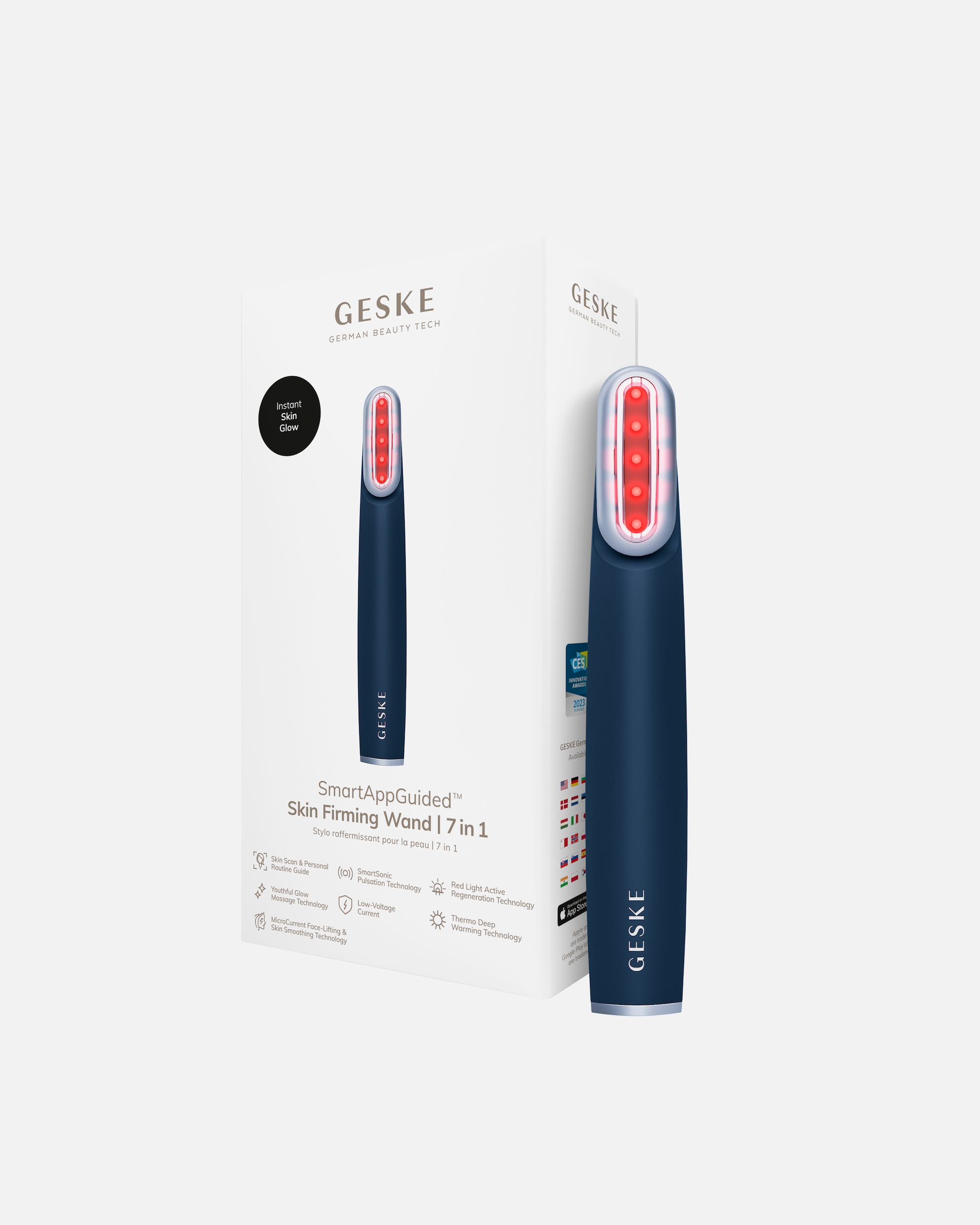 Multifunktionsgerät für Unisex GESKE GESKE Skin Firming Wand | 7 in 1 | Anti-Aging | Mikrostrom Facelift Midnight