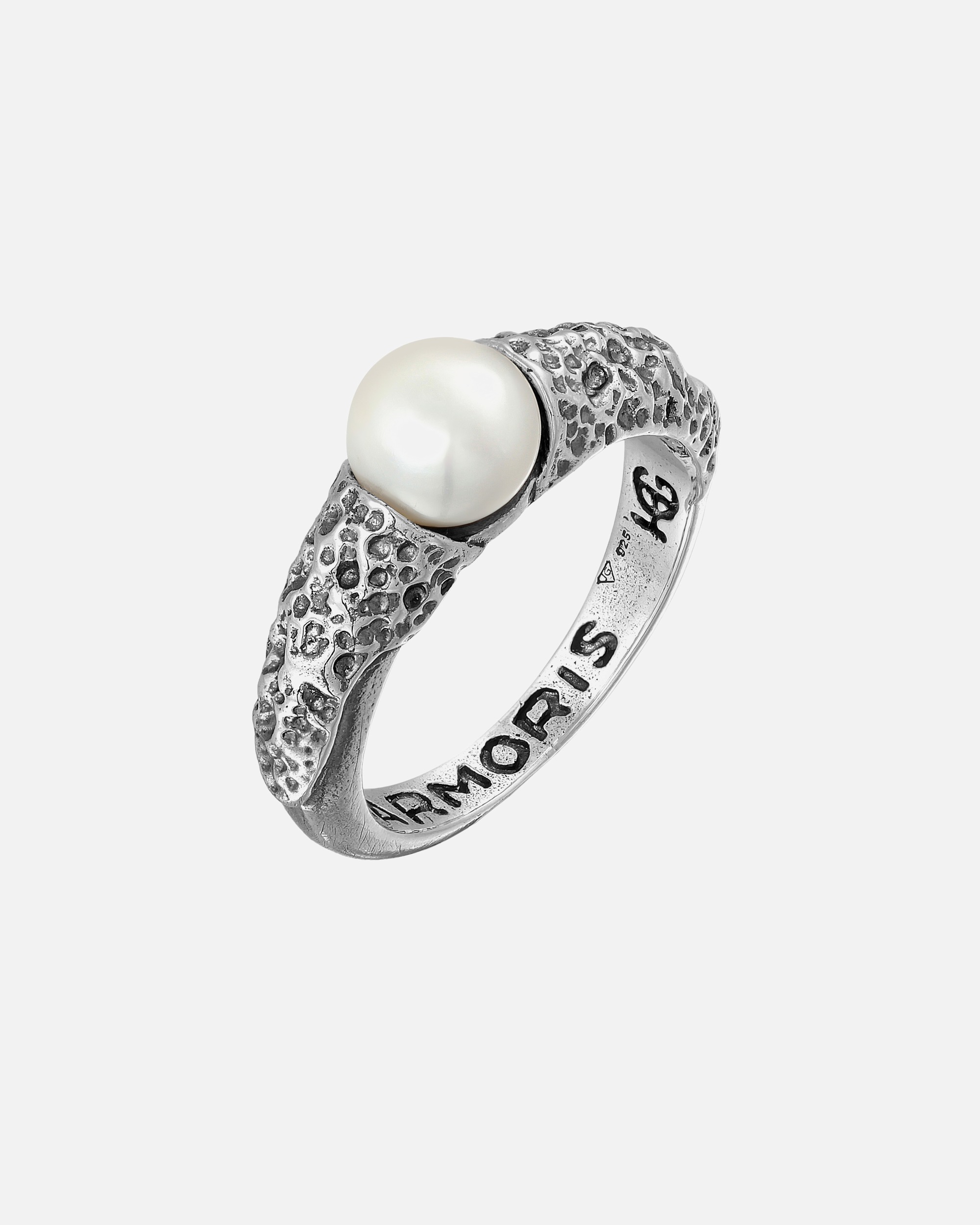 Ring für Männlich Haze & Glory Default Brand Line Perle Vintage 925 Silber 60
