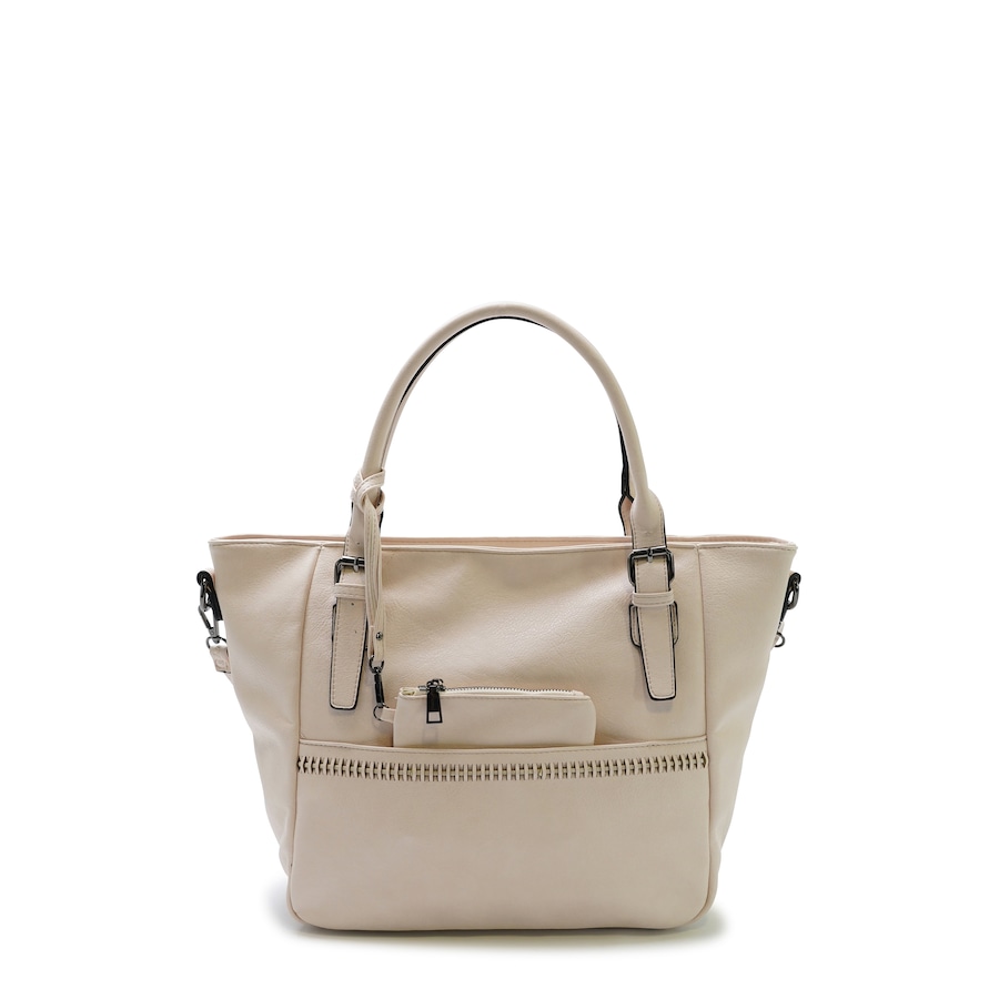 HARPA Moderne Handtasche mit abnehmbarem Kosmetiktäschchen pink
