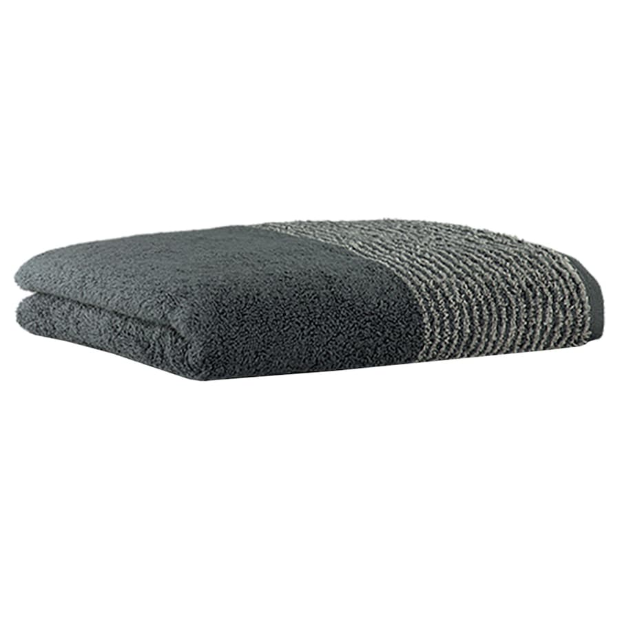 Cawö Gästetuch 1er Pack 'Luxury Home Two-Tone' Schiefer Grau