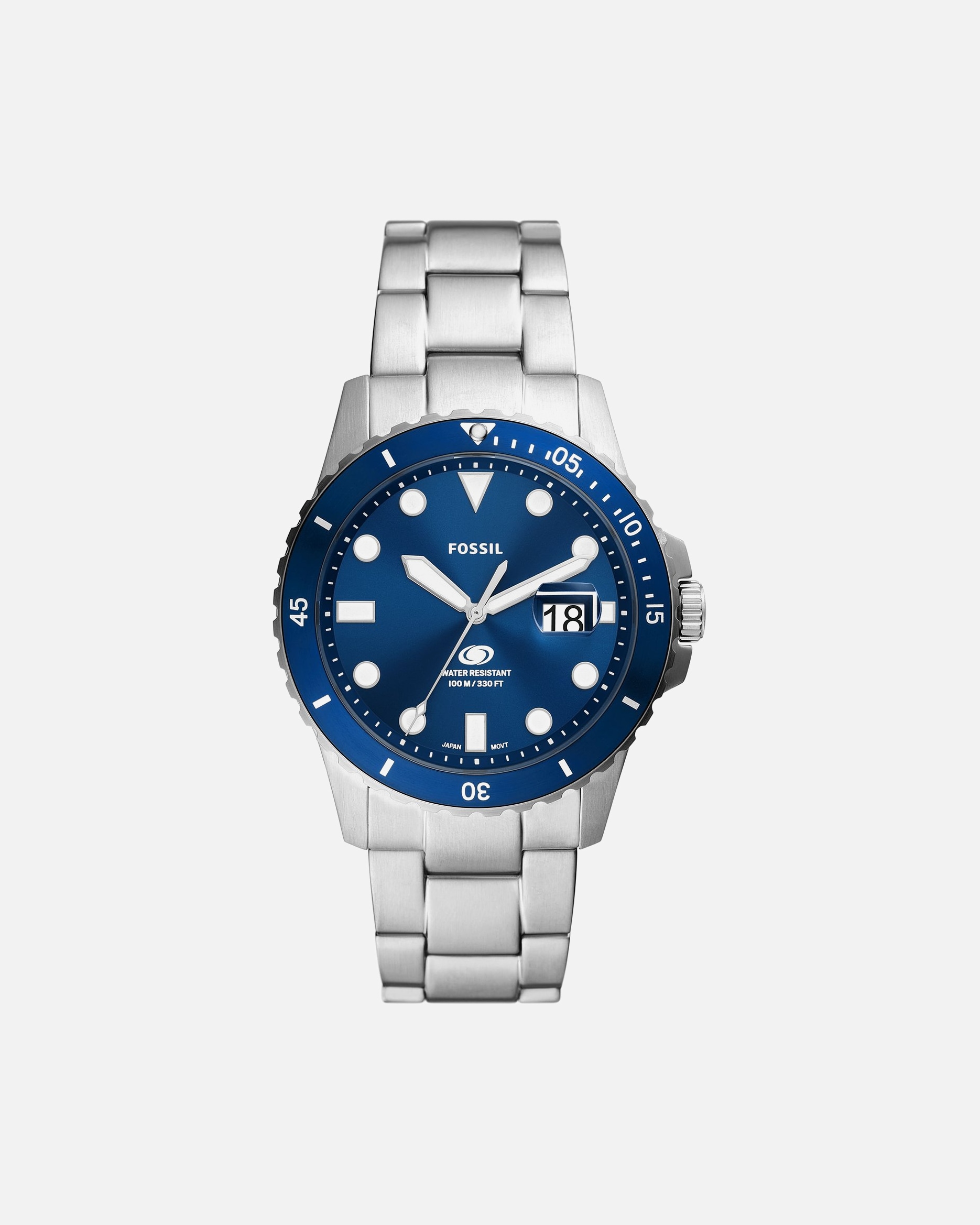 Uhr für Männlich Fossil Herrenuhr Edelstahl One Size