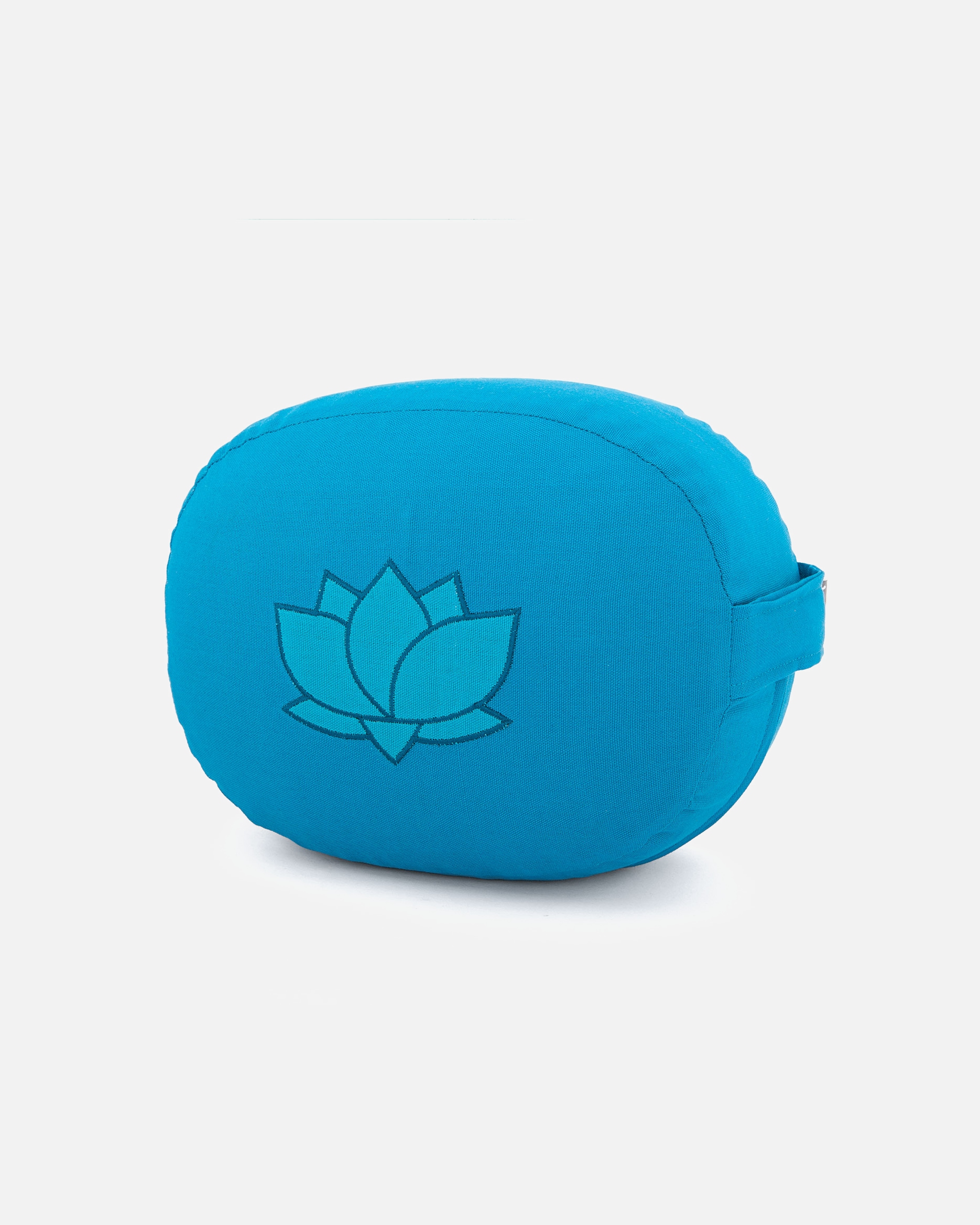 Yogazubehör für Unisex bodhi Meditationskissen OVAL türkis mit Lotus (türkis)