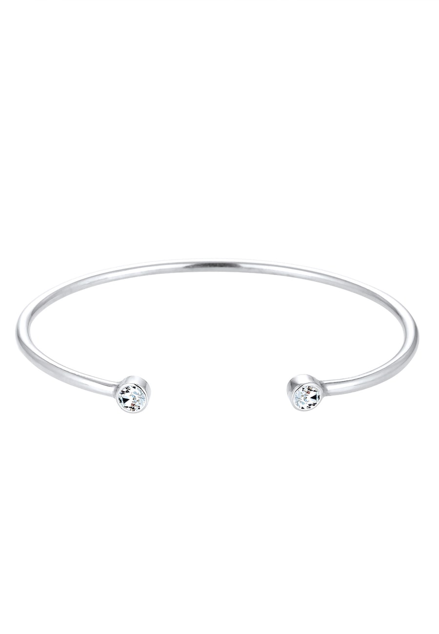 Elli Armreif Weiß 925 Sterling Silver, mit Kristallen von Swarovski Damen