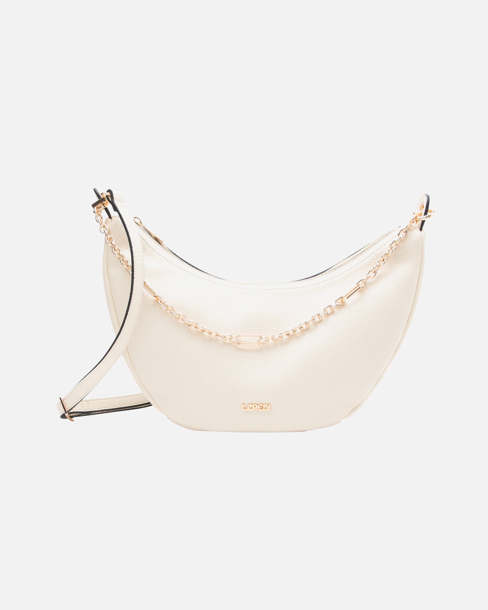 Clutch für Weiblich L.CREDI Petrona Schultertasche creme