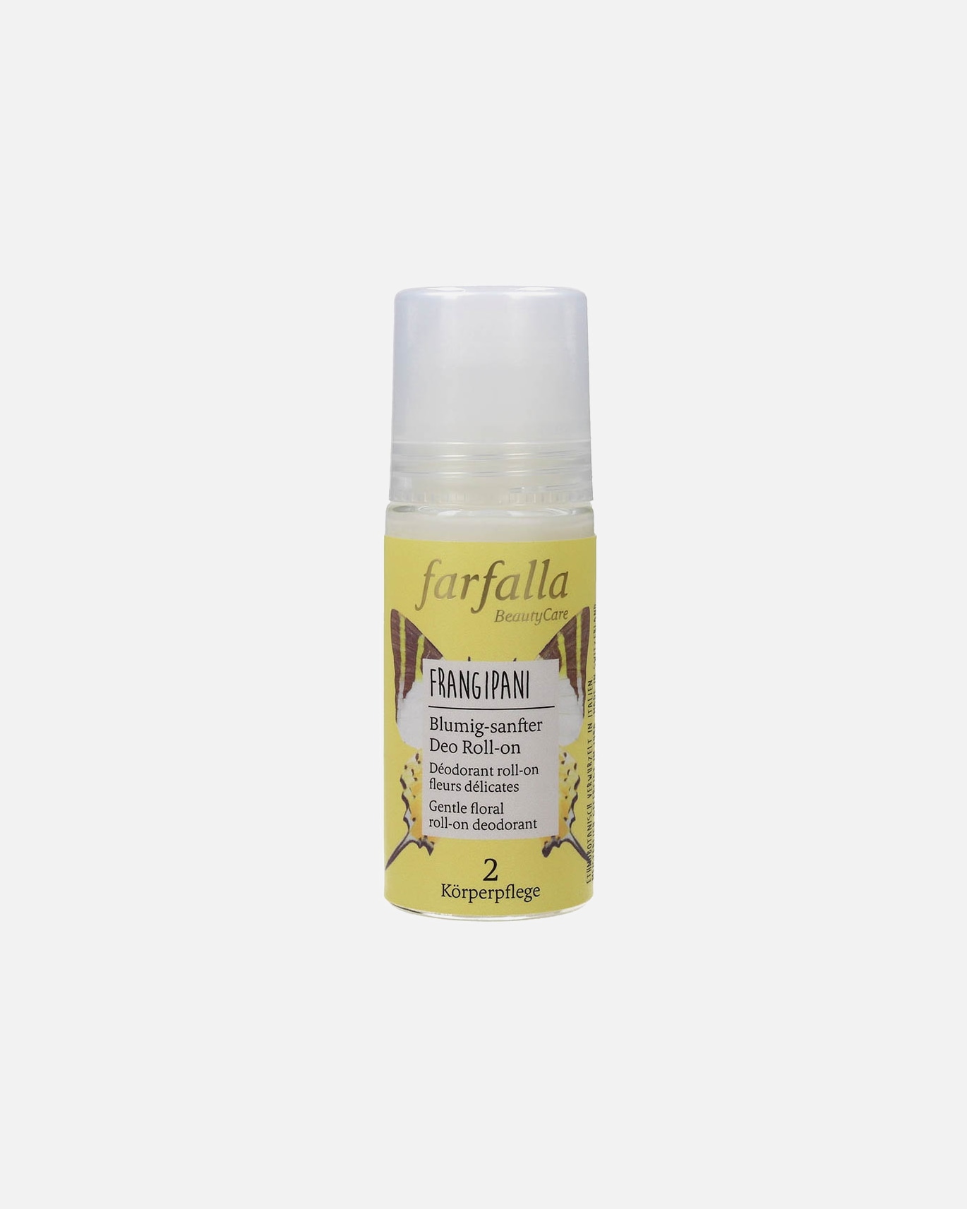 Deodorant für Unisex Farfalla Frangipani - Blumig-sanfter Deo Roll-On 50 ml
