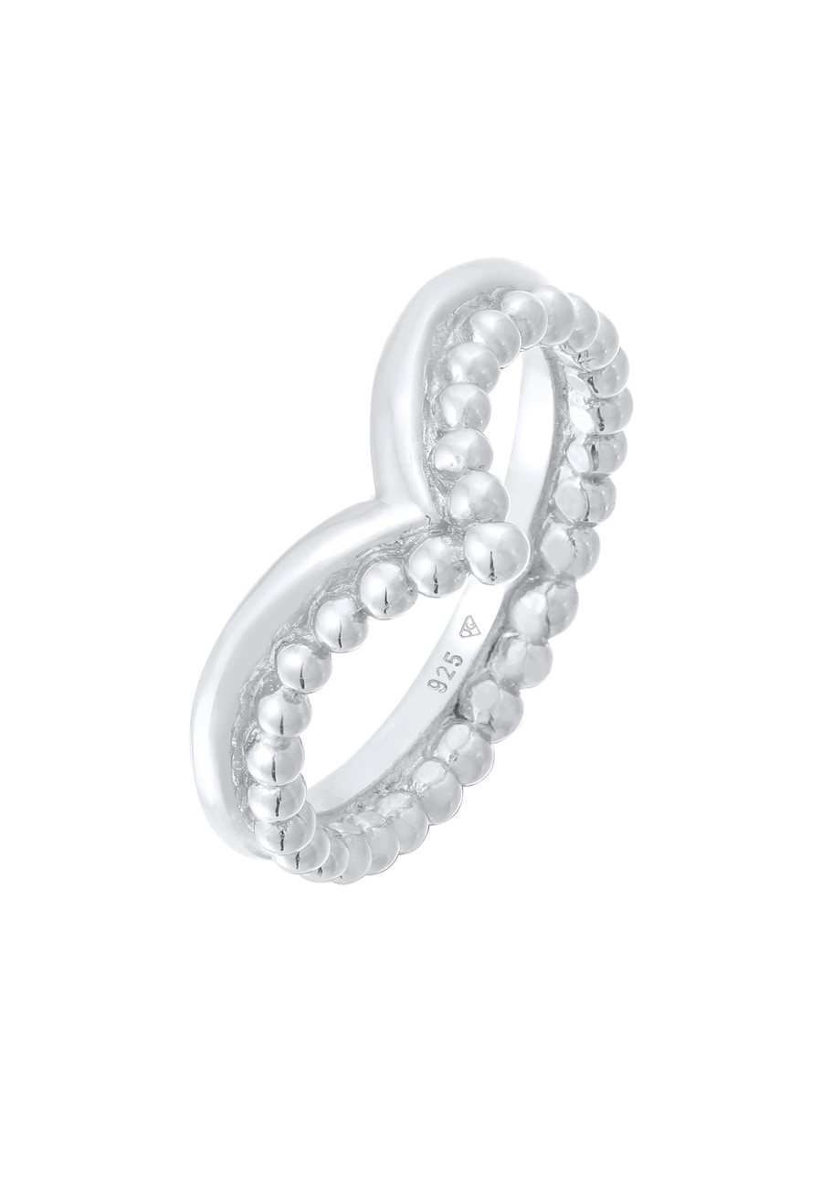 Elli Kugel Design V-Form Stacking 925 Silber 58 Damen