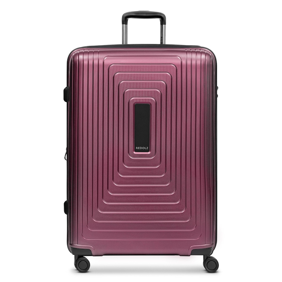 Redolz Essentials 14 4 Rollen Trolley L 77 cm mit Dehnfalte aubergine metallic Braun Herren
