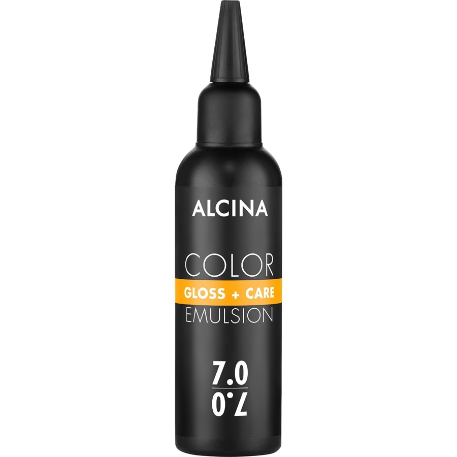 Alcina Gloss + Care Color Emulsion 7.0 Mittelblond 100 ml Braun Damen