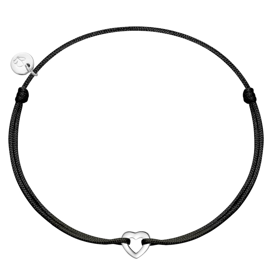 Glanzstücke München Armband Herz aus Sterling Silber in silber 15,0 - 22,0 cm, flexibel einstellbar Damen