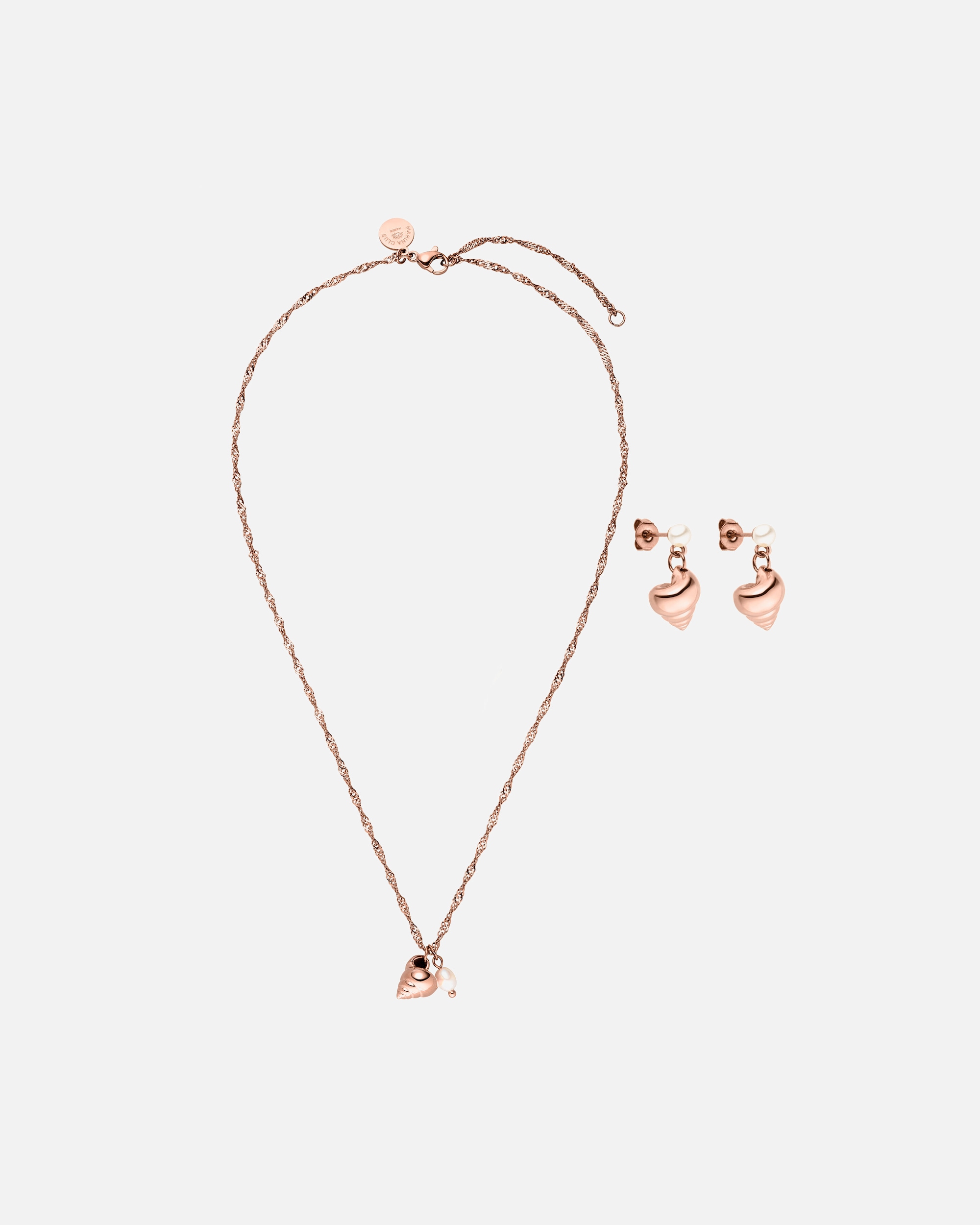 Schmuckset für Weiblich Purelei Mahina Club Seashore Schmuckset 100% Edelstahl Rosegold
