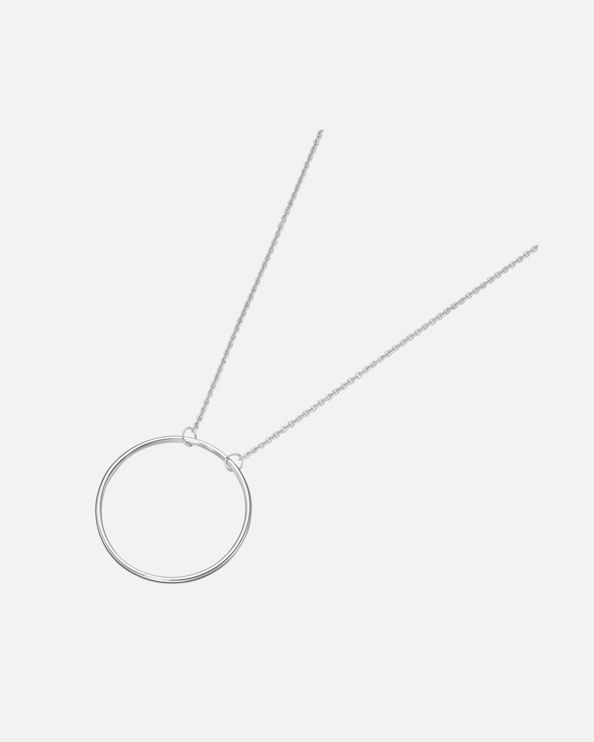 Halskette für Weiblich Giorgio Martello Milano Collier Kreis Anhänger, Silber 925 70 cm