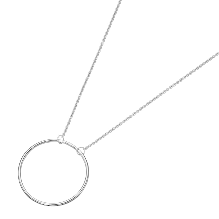 Giorgio Martello Milano Collier Kreis Anhänger, Silber 925 70 cm Damen