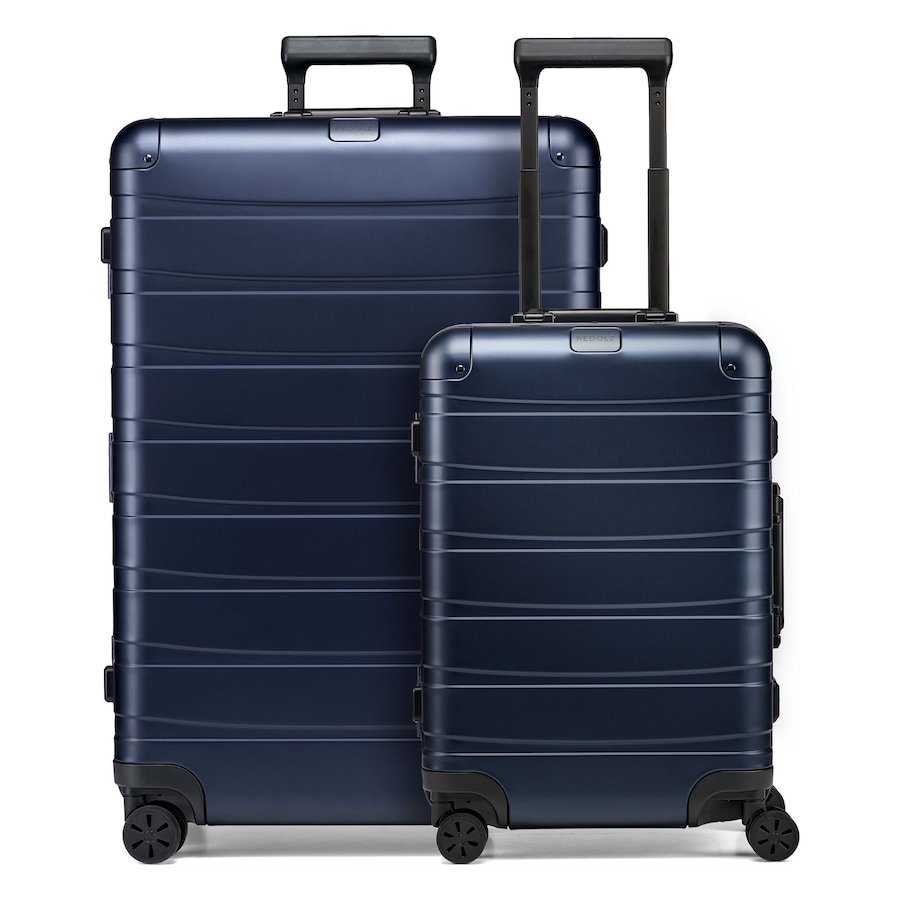 Redolz Pro Aluminium 4 Rollen Kofferset 2-teilig deep blue Blau Herren
