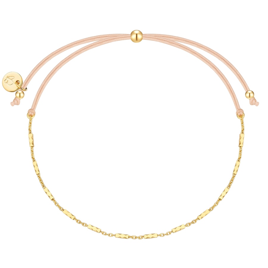 Glanzstücke München Armband aus Sterling Silber in gelbgold 15,0 - 22,0 cm, flexibel einstellbar Damen