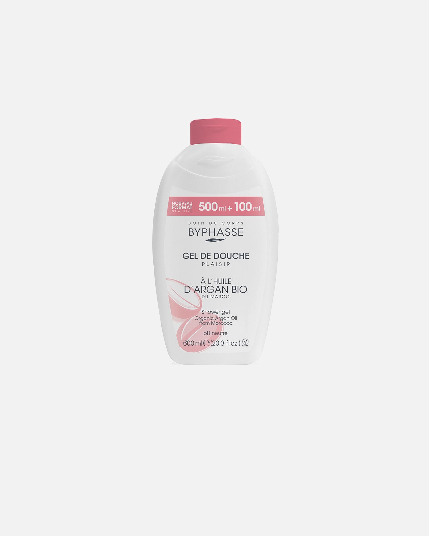 Duschgel für Unisex Byphasse PLAISIR DUSCHGEL Bio-Arganöl 600 ml