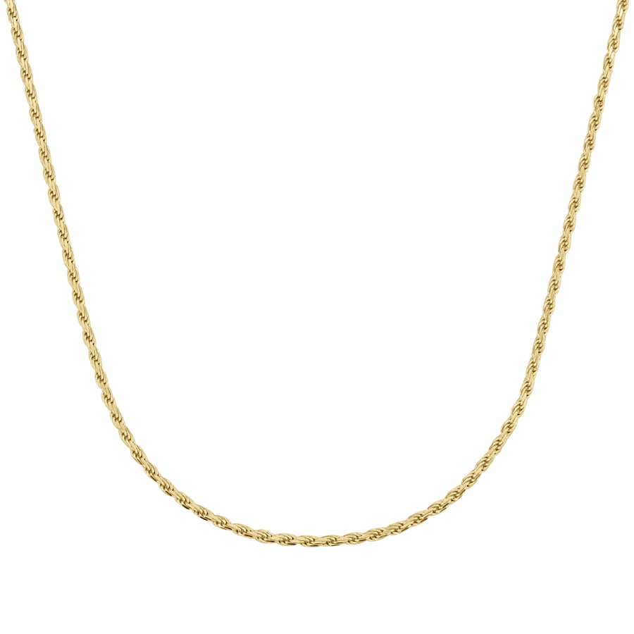 Giorgio Martello Milano Kette diamantierte Kordelkette, vergoldet, Silber 925 45 cm Gold