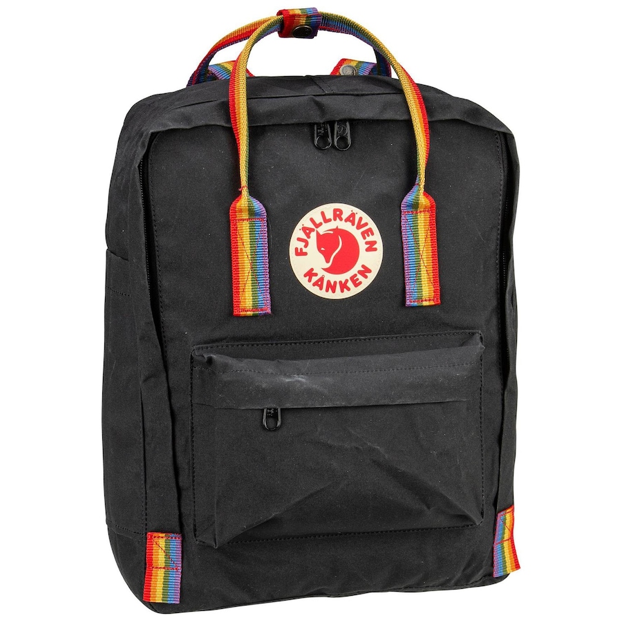Fjällräven Rucksack Kanken Rainbow Black/Rainbow Pattern Schwarz