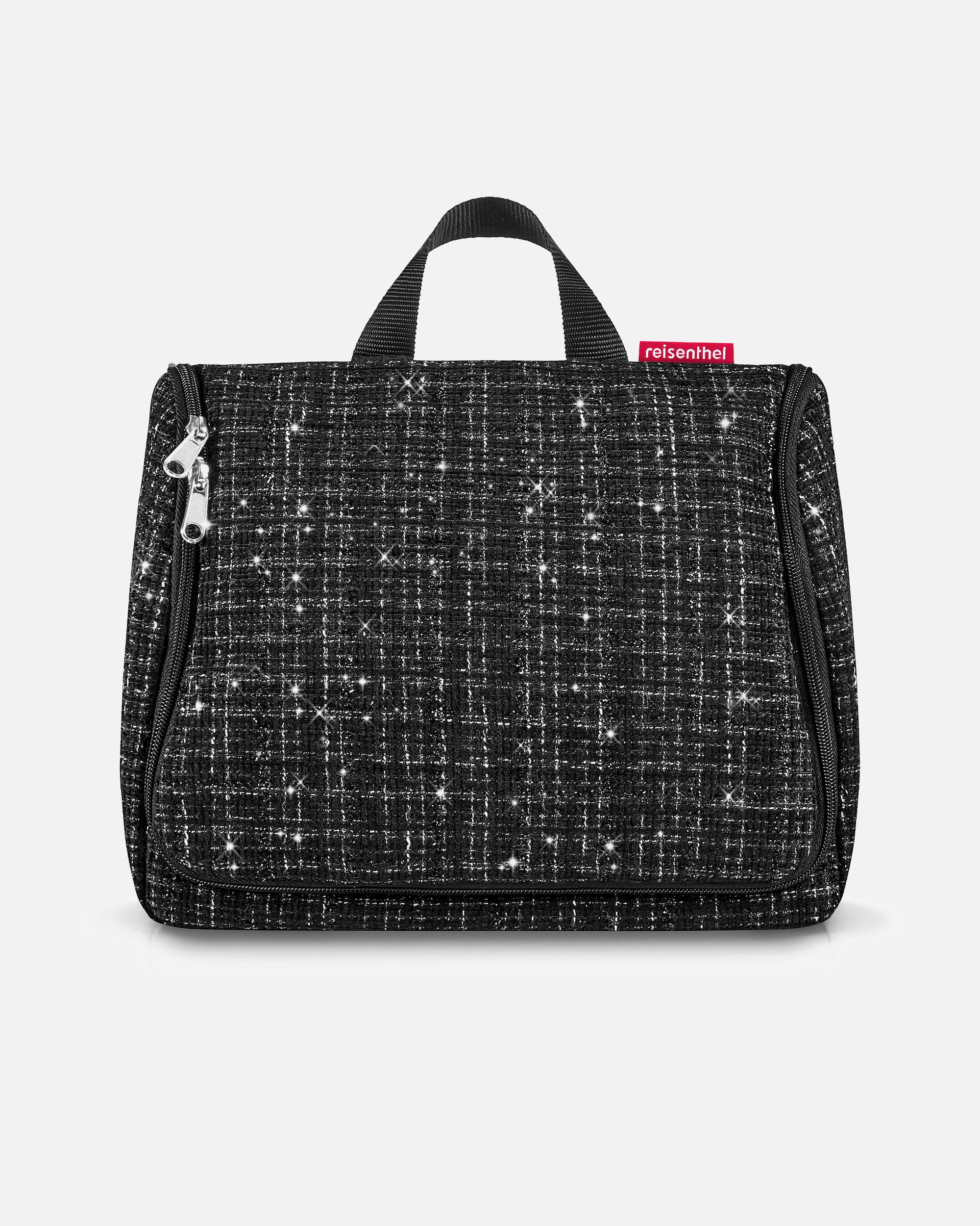 Kulturtasche für Weiblich Reisenthel Kulturbeutel Toiletbag XL zum Aufhängen Bouclé Black