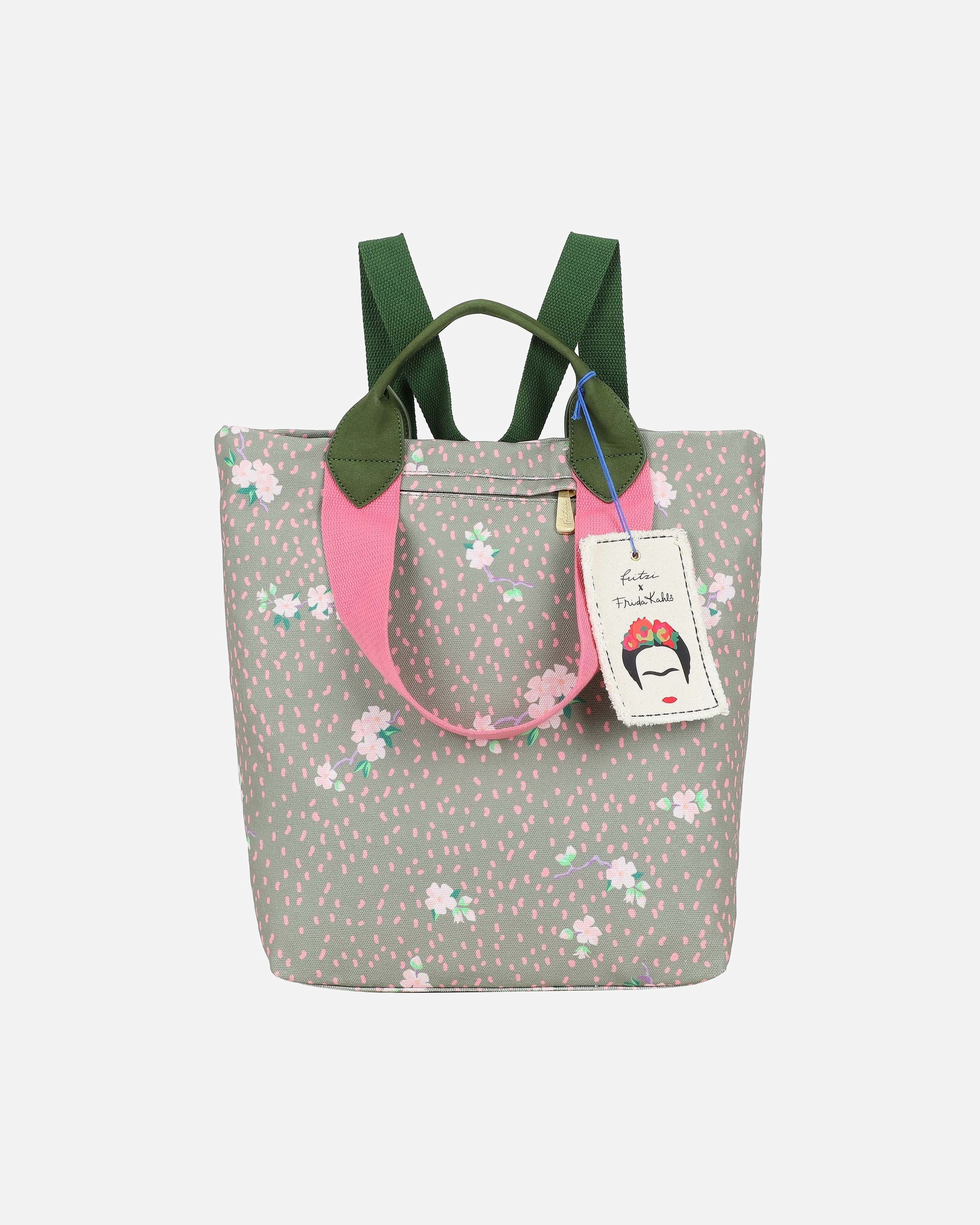 Rucksack für Weiblich Fritzi aus Preußen Fritzi x Frida Kahlo Limited Daypack gruen-rosa