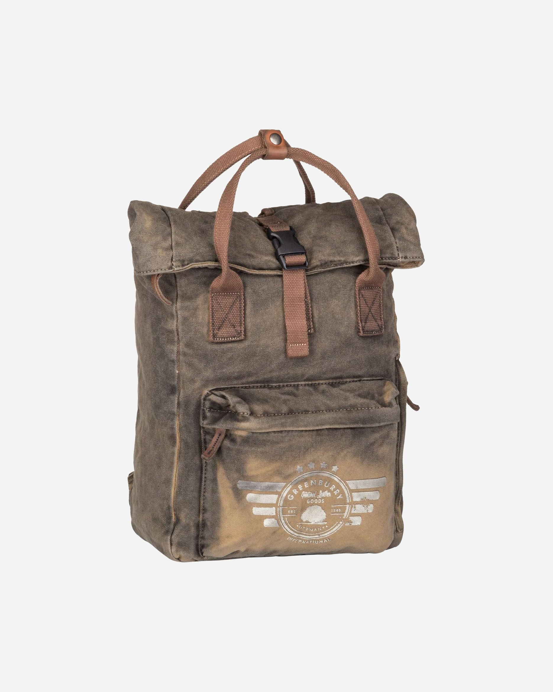 Rucksack für Unisex Greenburry Rucksack Vintage Aviator Explorer No. 2 Khaki