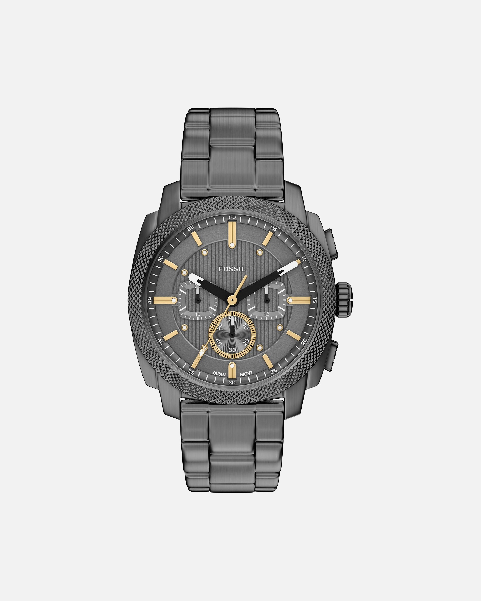 Uhr für Männlich Fossil Chronograph Edelstahl grau