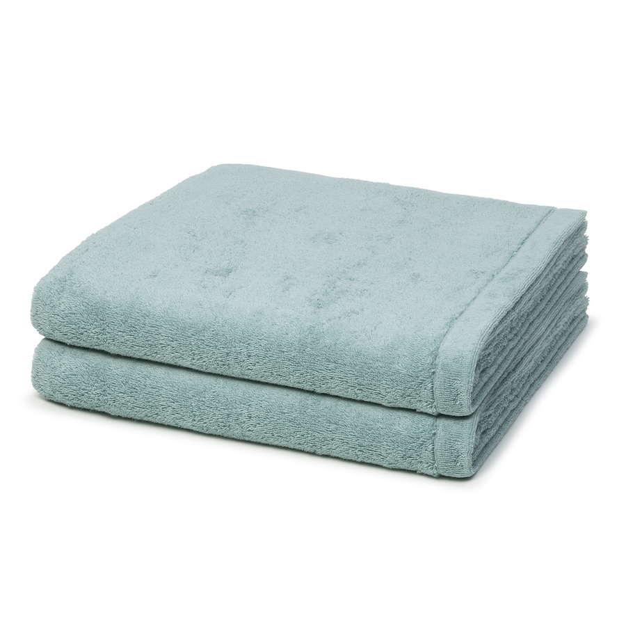 Cawö Duschtuch-Set Lifestyle (2er Set) Seegrün Grau