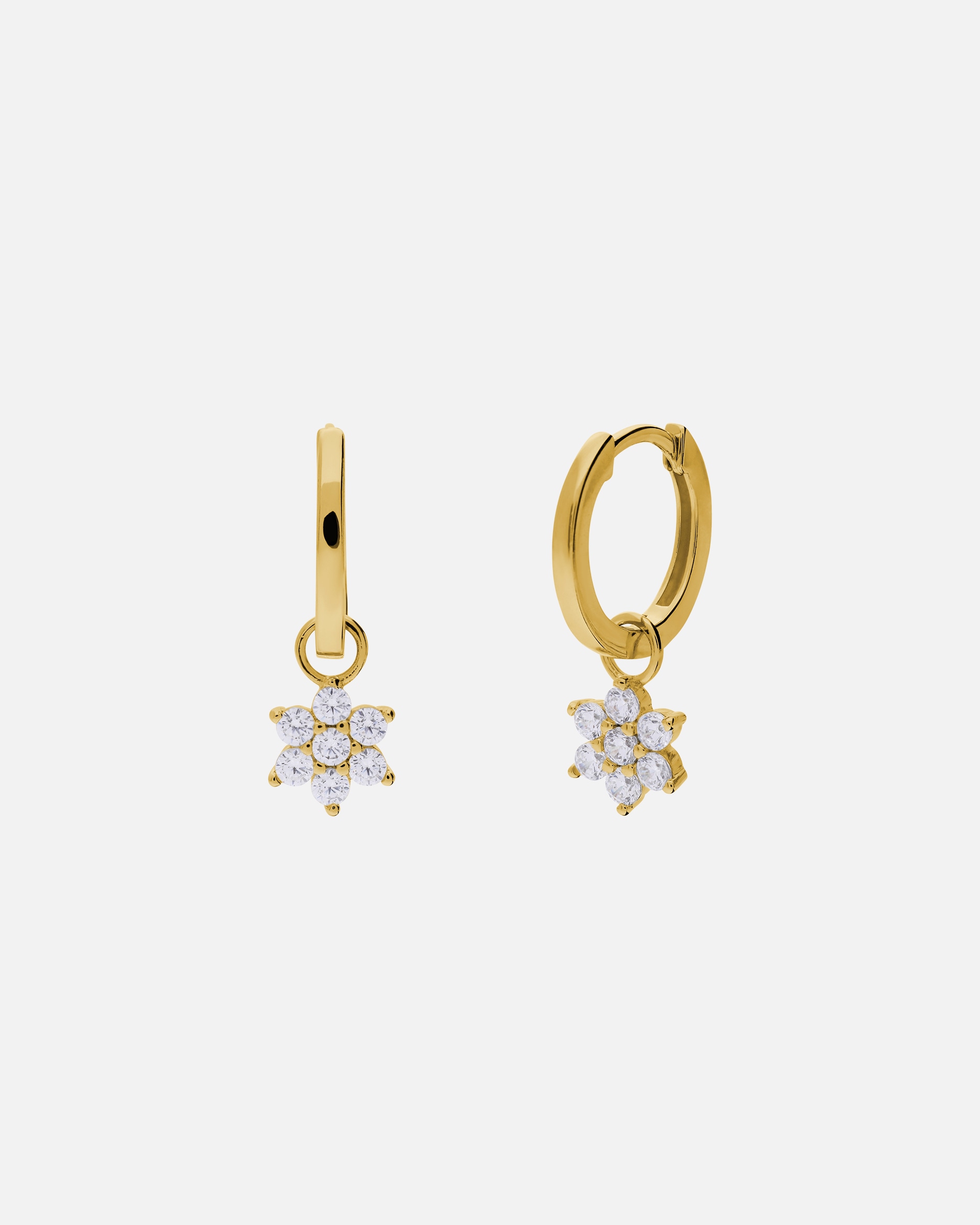 Ohrringe für Weiblich Lucardi Ohrringe - 925 Silber Gold