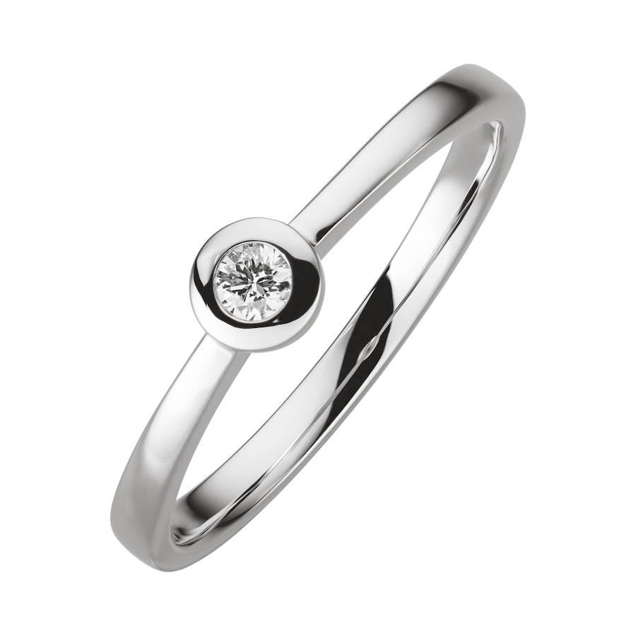 Orolino Ring 750/- Gold Brillant weiß 0,07ct. 058 (18,5) Damen